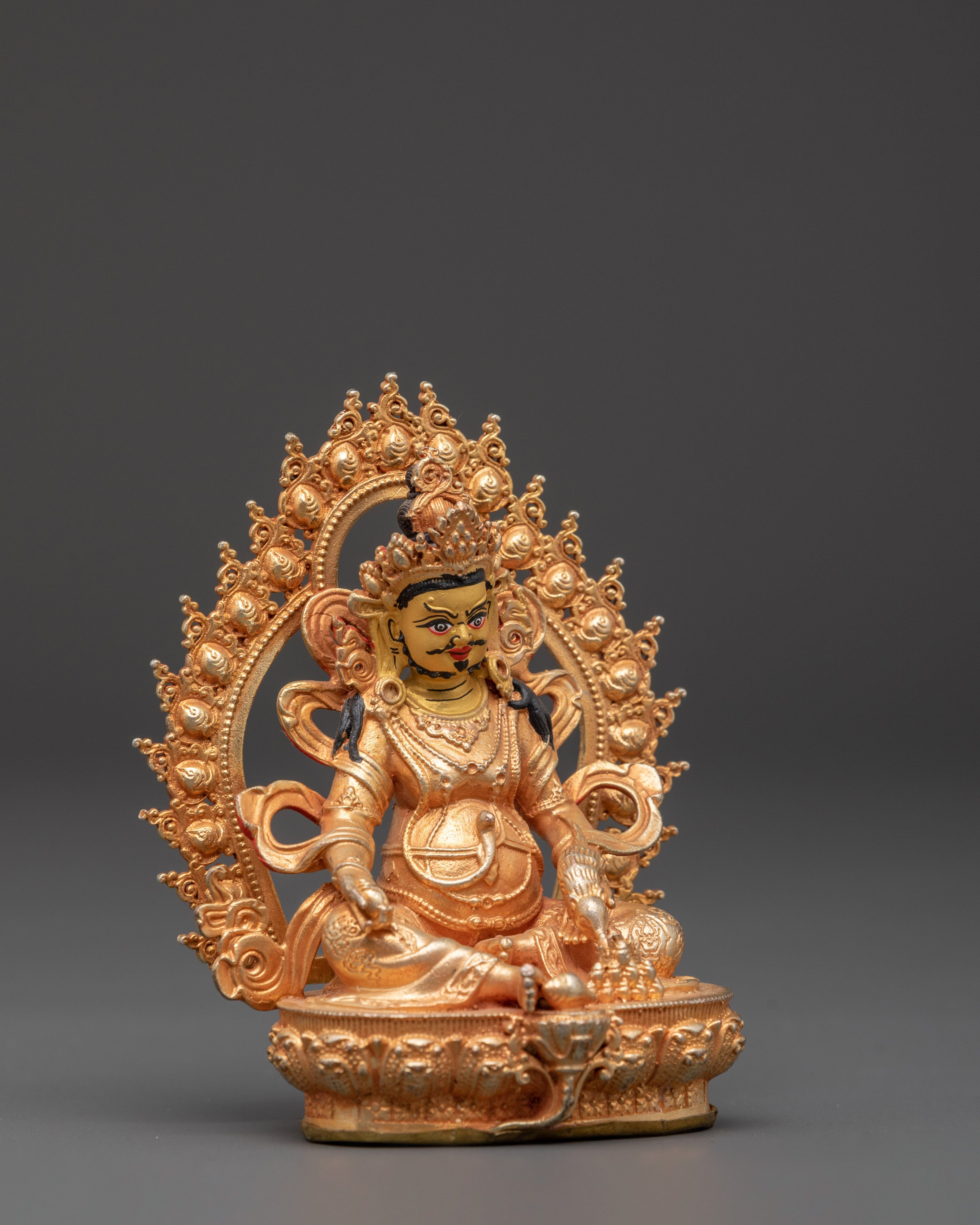 The Symbol of Abundance Dzambhala | Tibetan Wealth Deity Statue