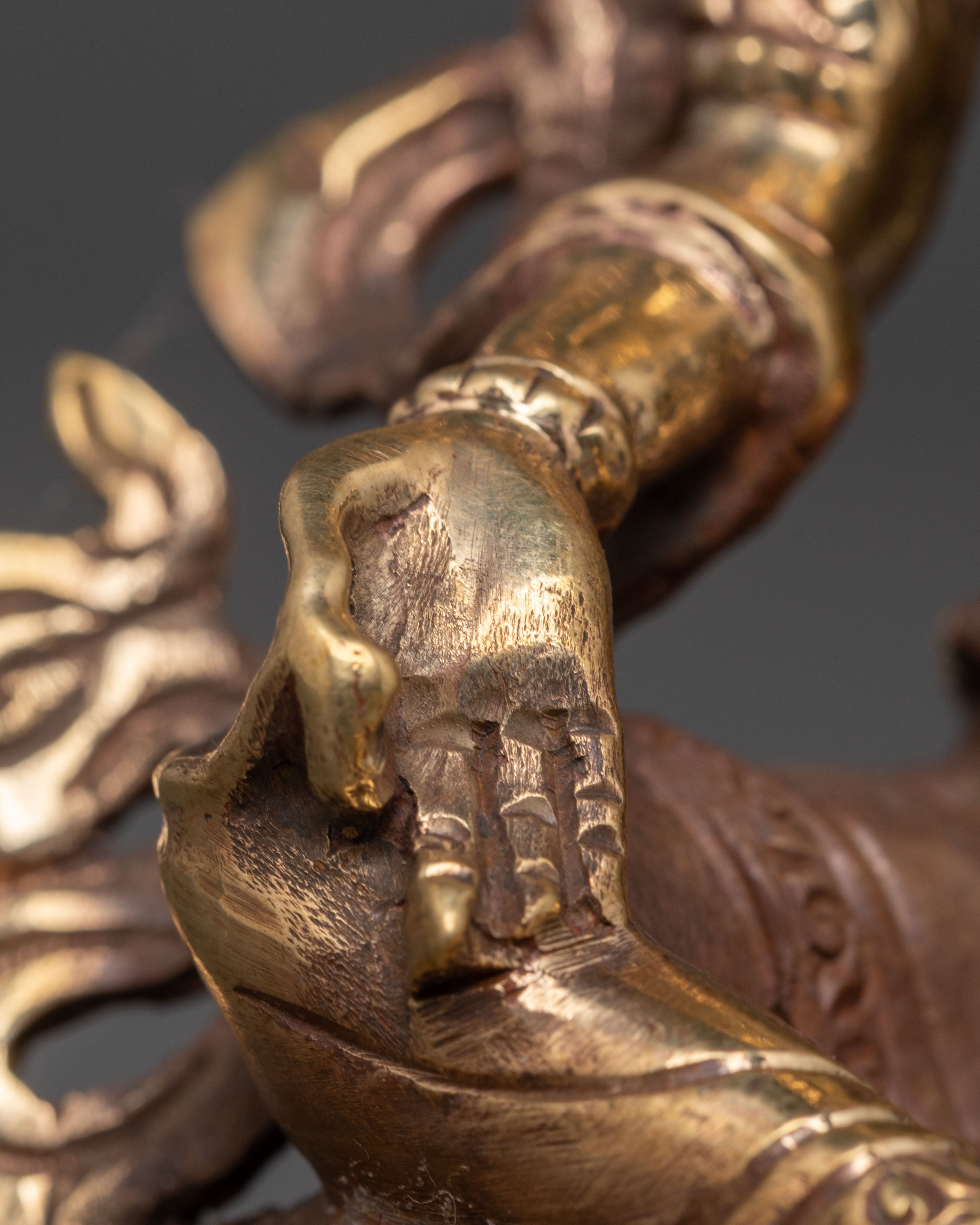 Green Tara Copper Statue | Handcrafted Tibetan Altar Decor