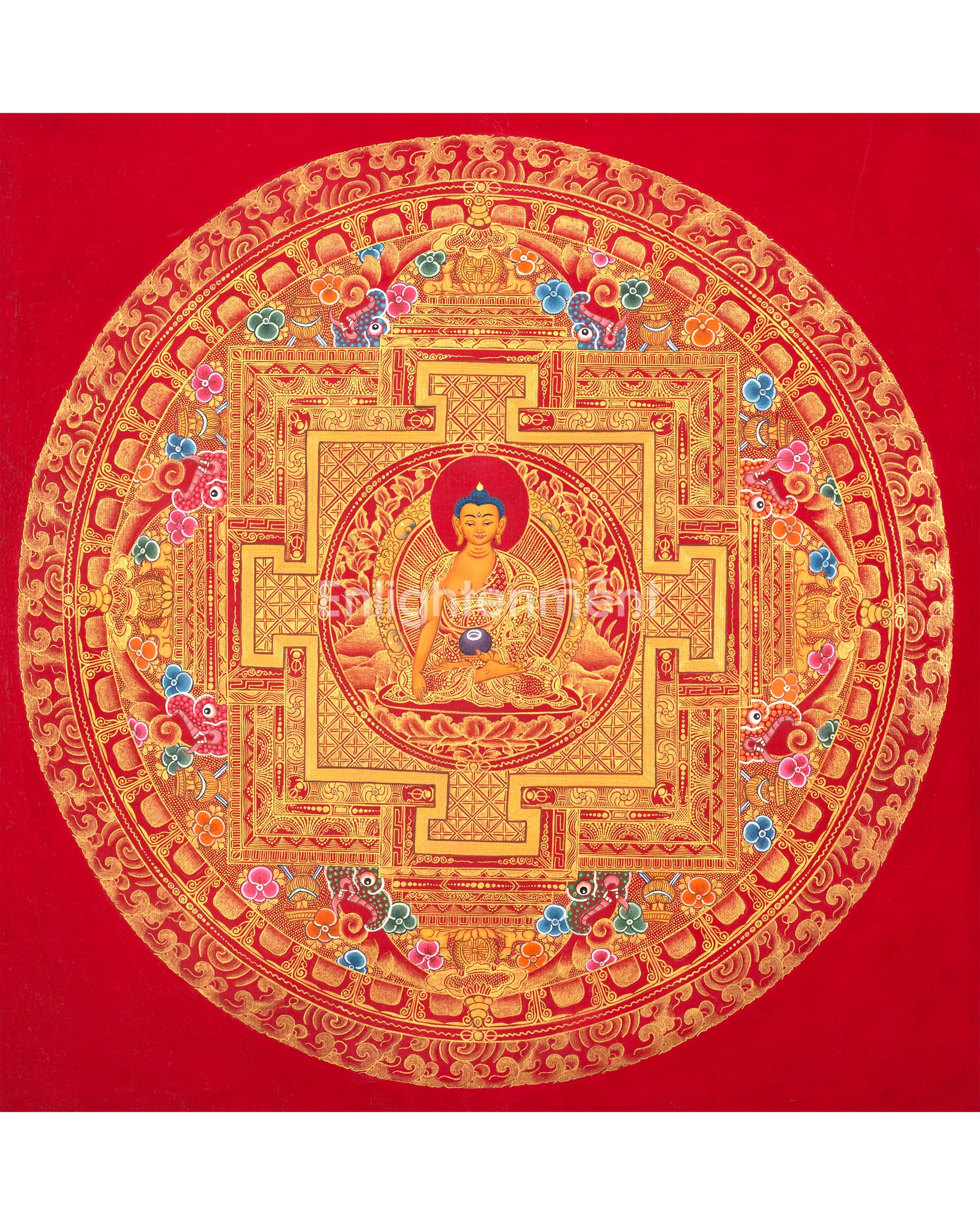 Tibetan Shakyamuni Buddha Mandala | The Buddha of Wisdom and Enlightenment
