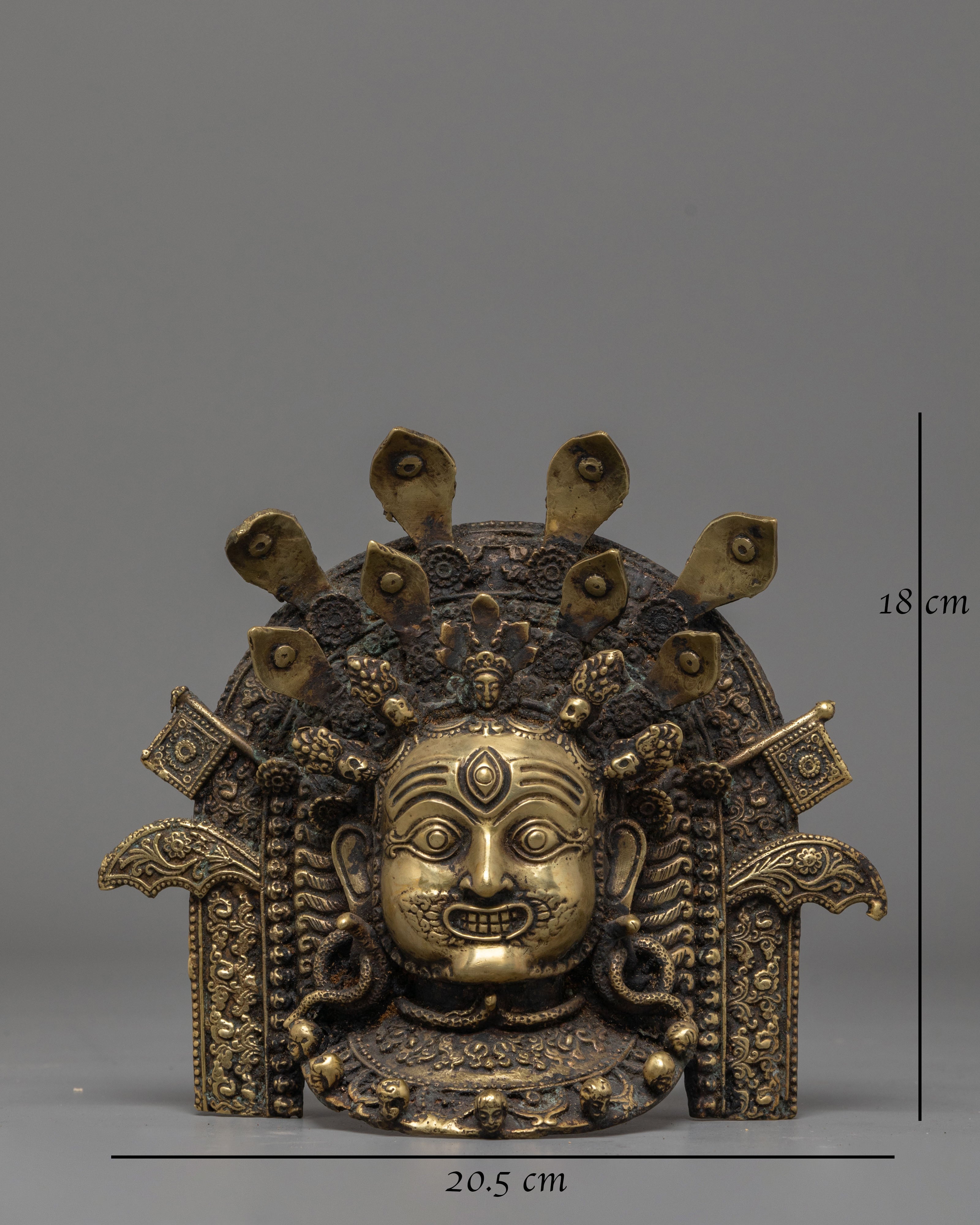 Akash Bhairav Mask Wall Hanging | Spiritual and Cultural Wall Decor
