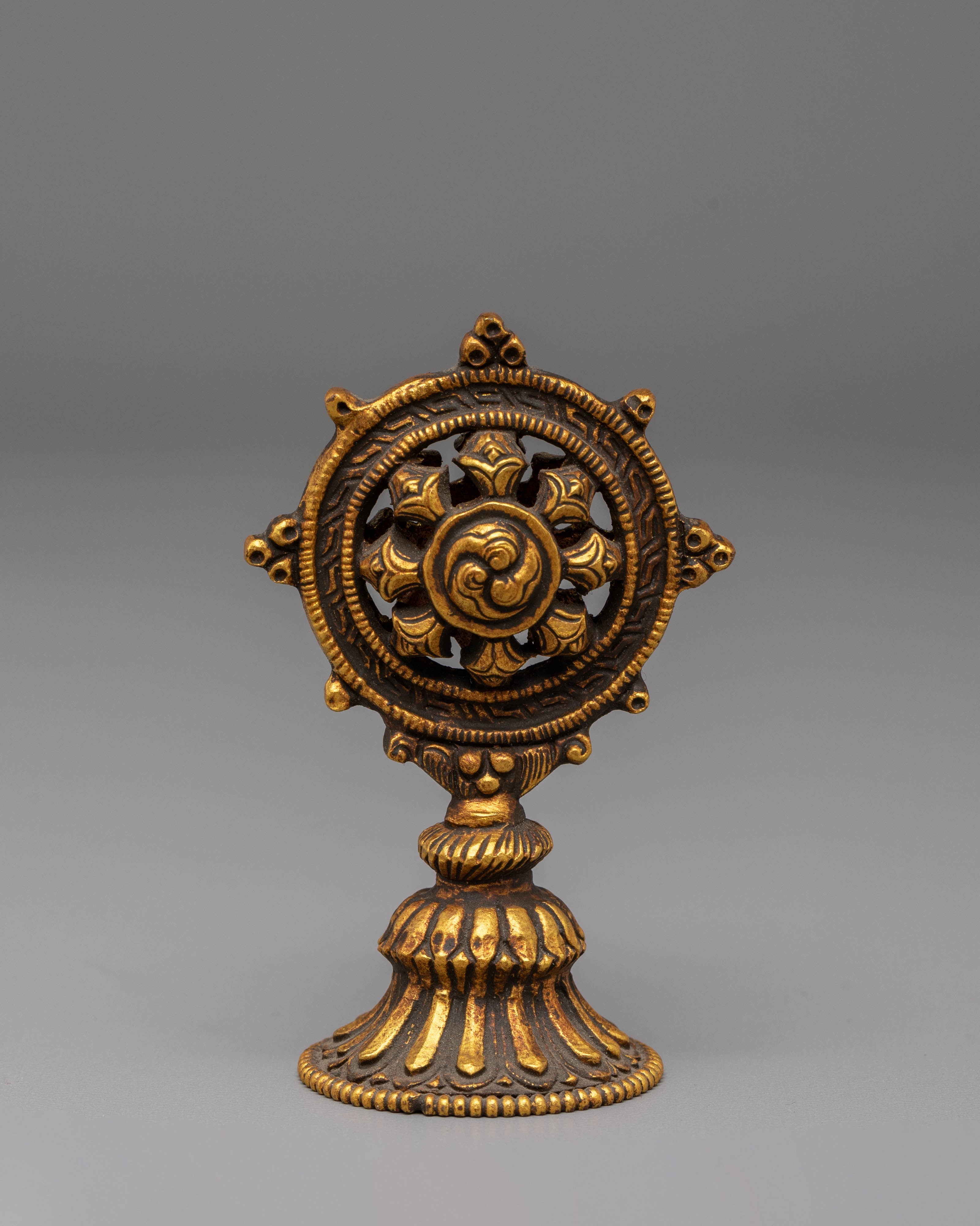 Buddhist Ritual Dharma Wheel | Meditation and Prayer Decor