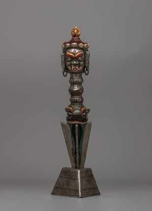 Iron Vajra Phurba Ritual Dagger