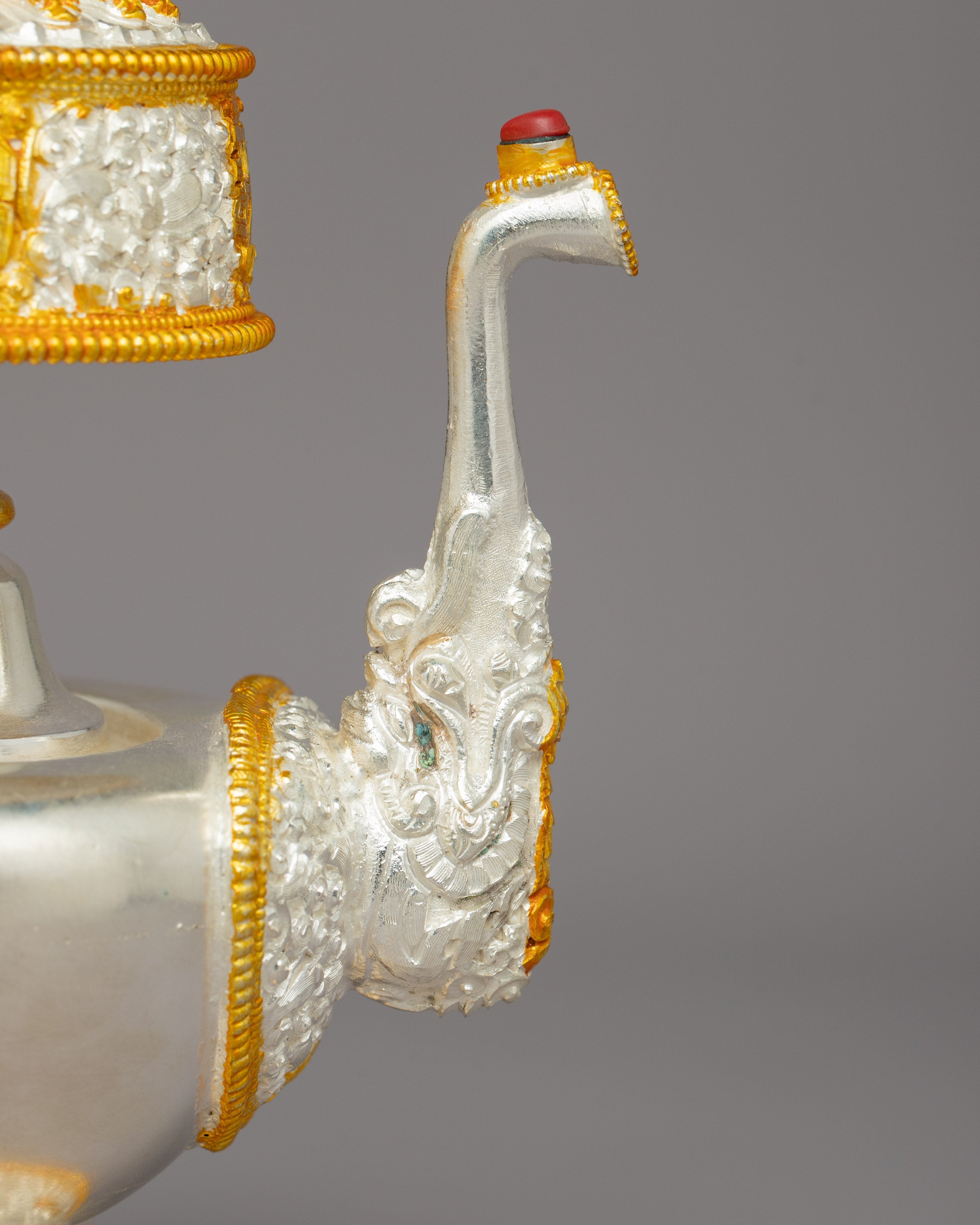 Handmade Tibetan Bhumba | Buddhist Ritual Vase Bhumpa