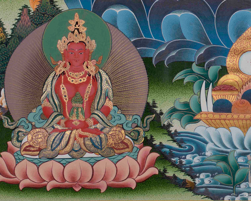 Authentic White Tara Thangka |  Hand-Painted Buddhist Art