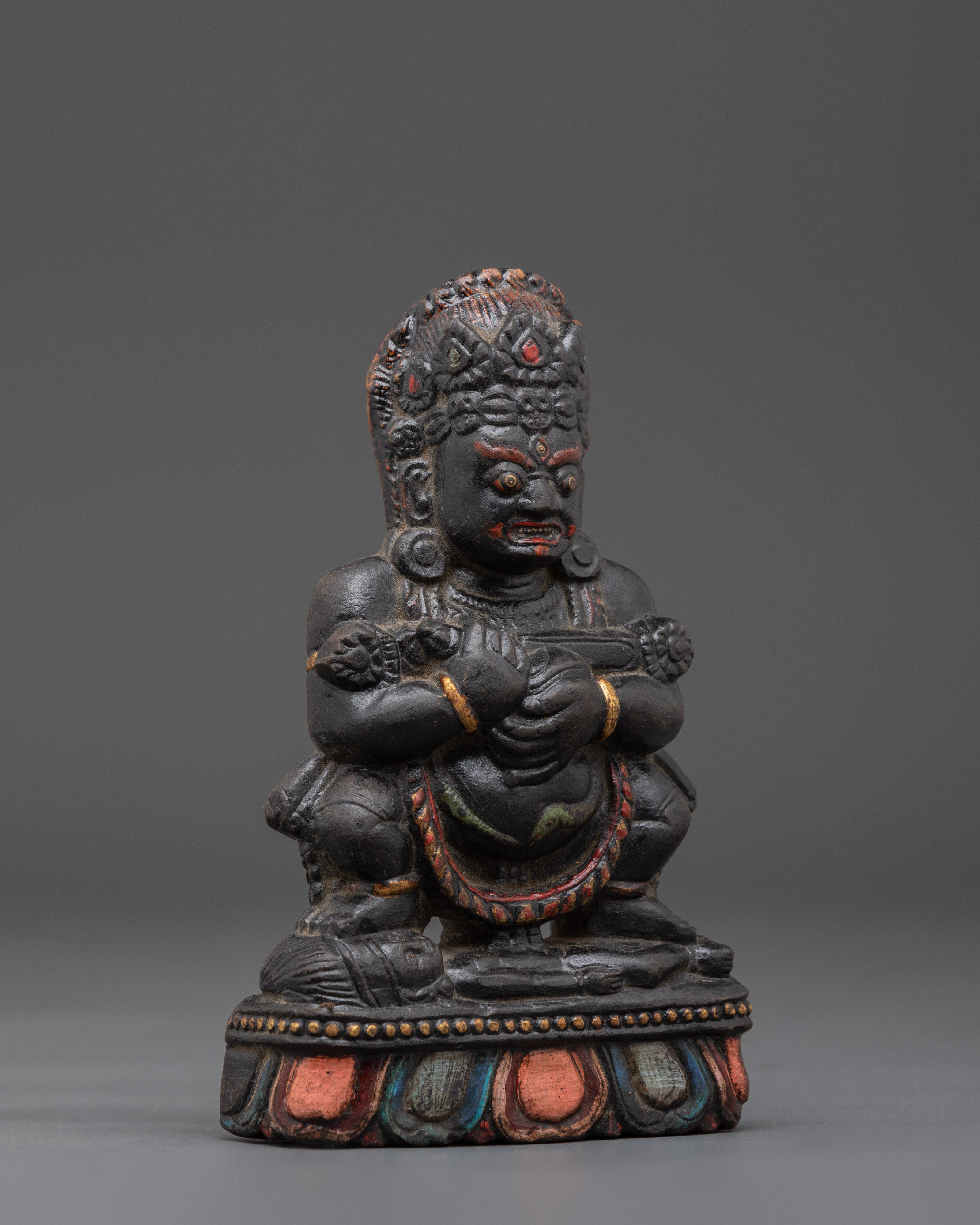Wrathful Sakya Mahakala Sculpture | Protector Deity