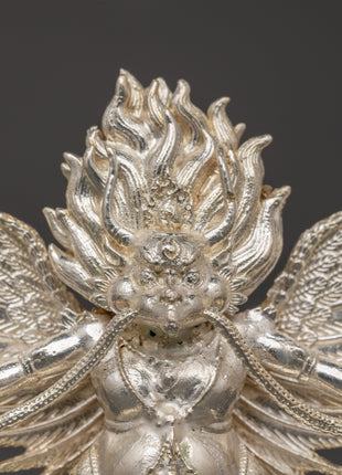 Divine Garuda Statue | Handcrafted Copper with Silver Plating