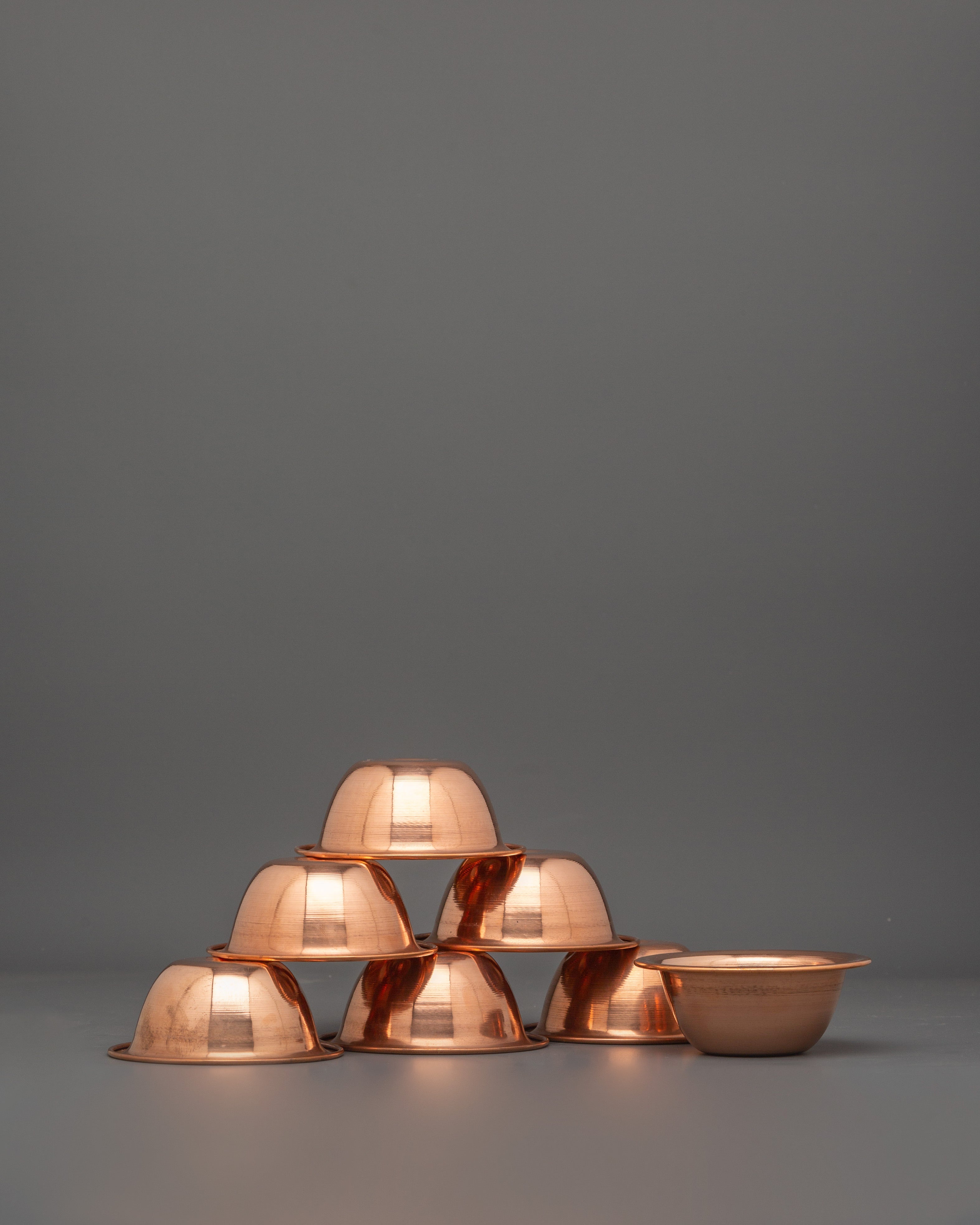Copper Offering Water Bowls |  Ritual & Meditation