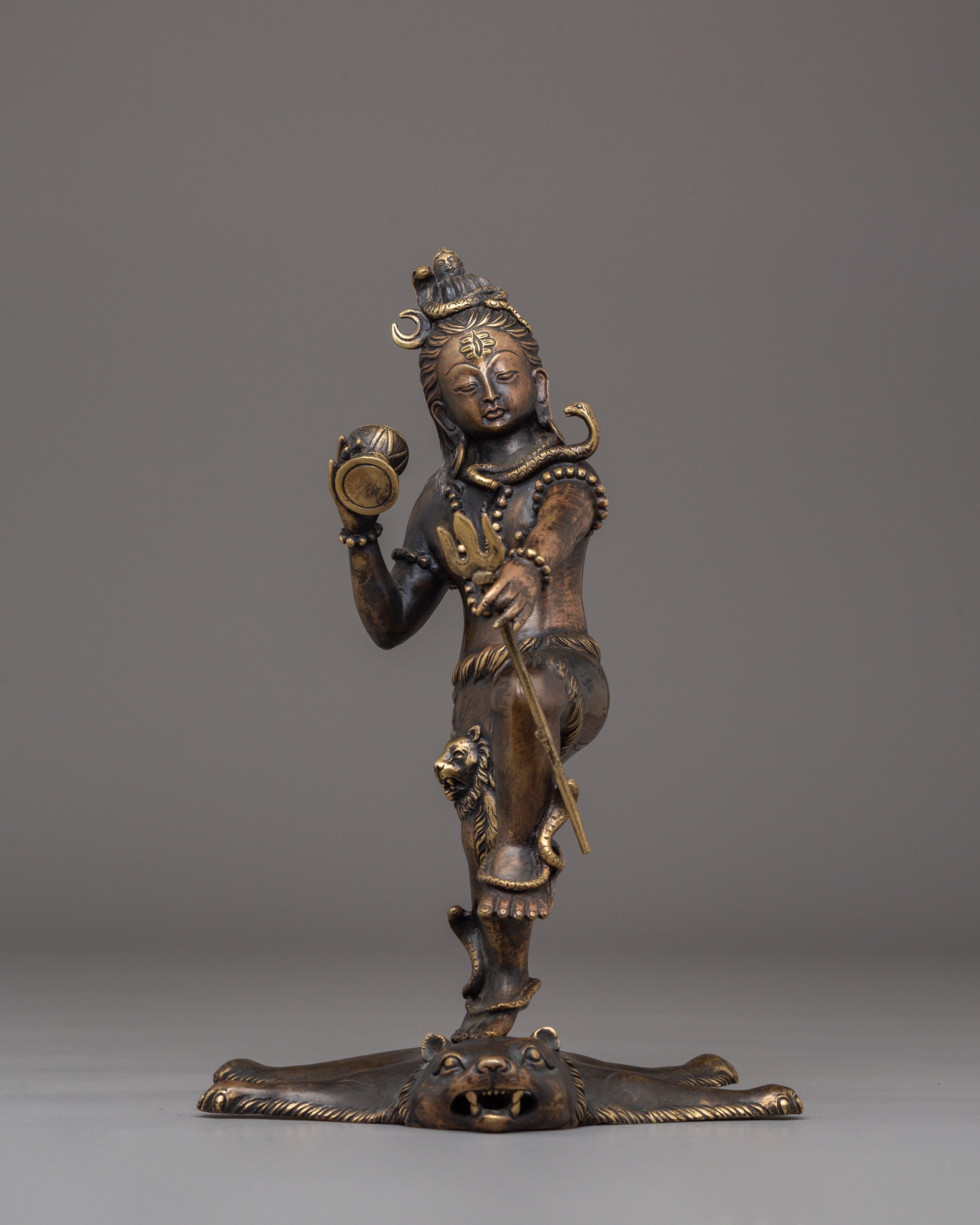 Shiva Handcrafted Brass Statue | Hindu Spiritual Decor