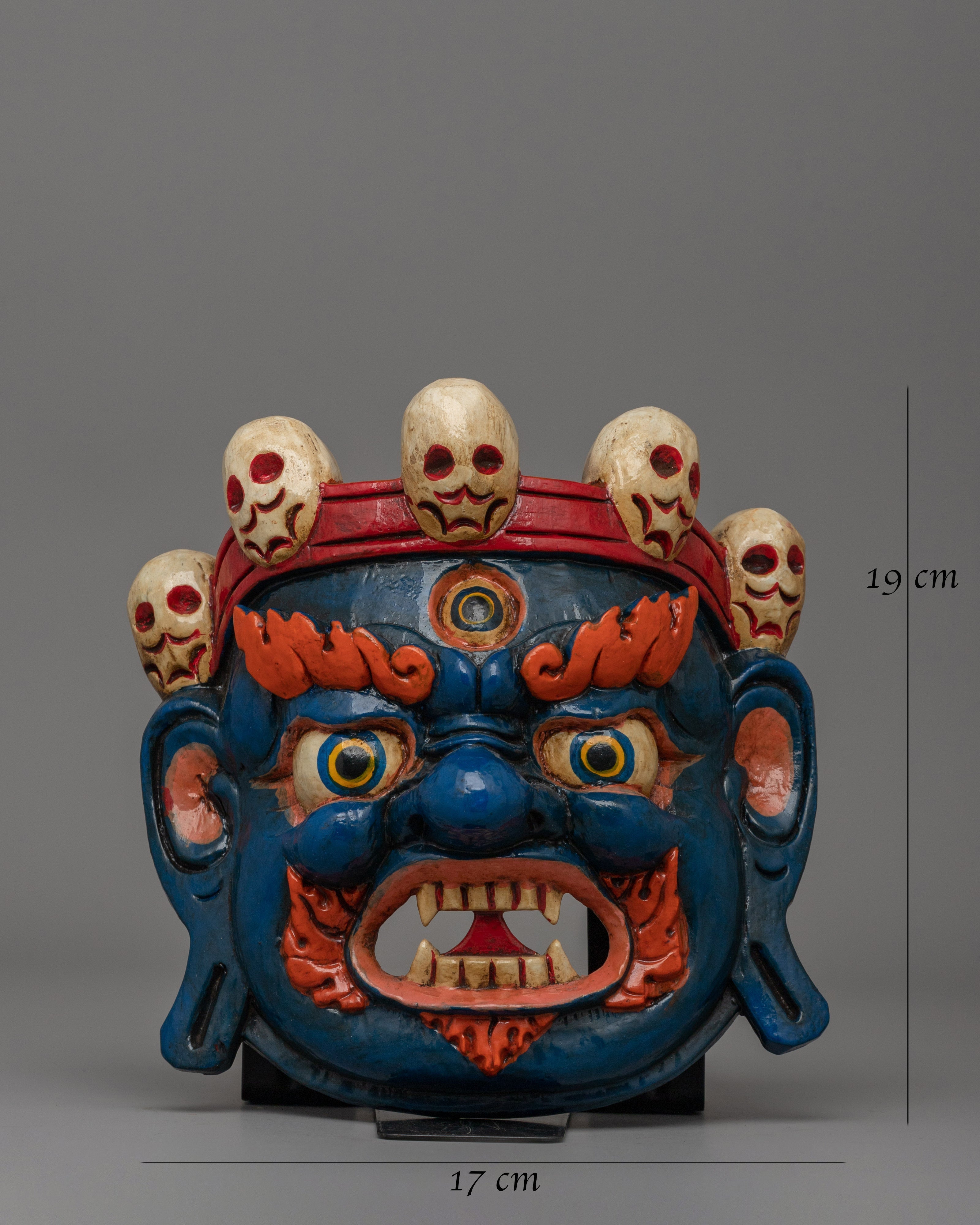 Wooden Mask for Wall Decor | Wrathful Mask