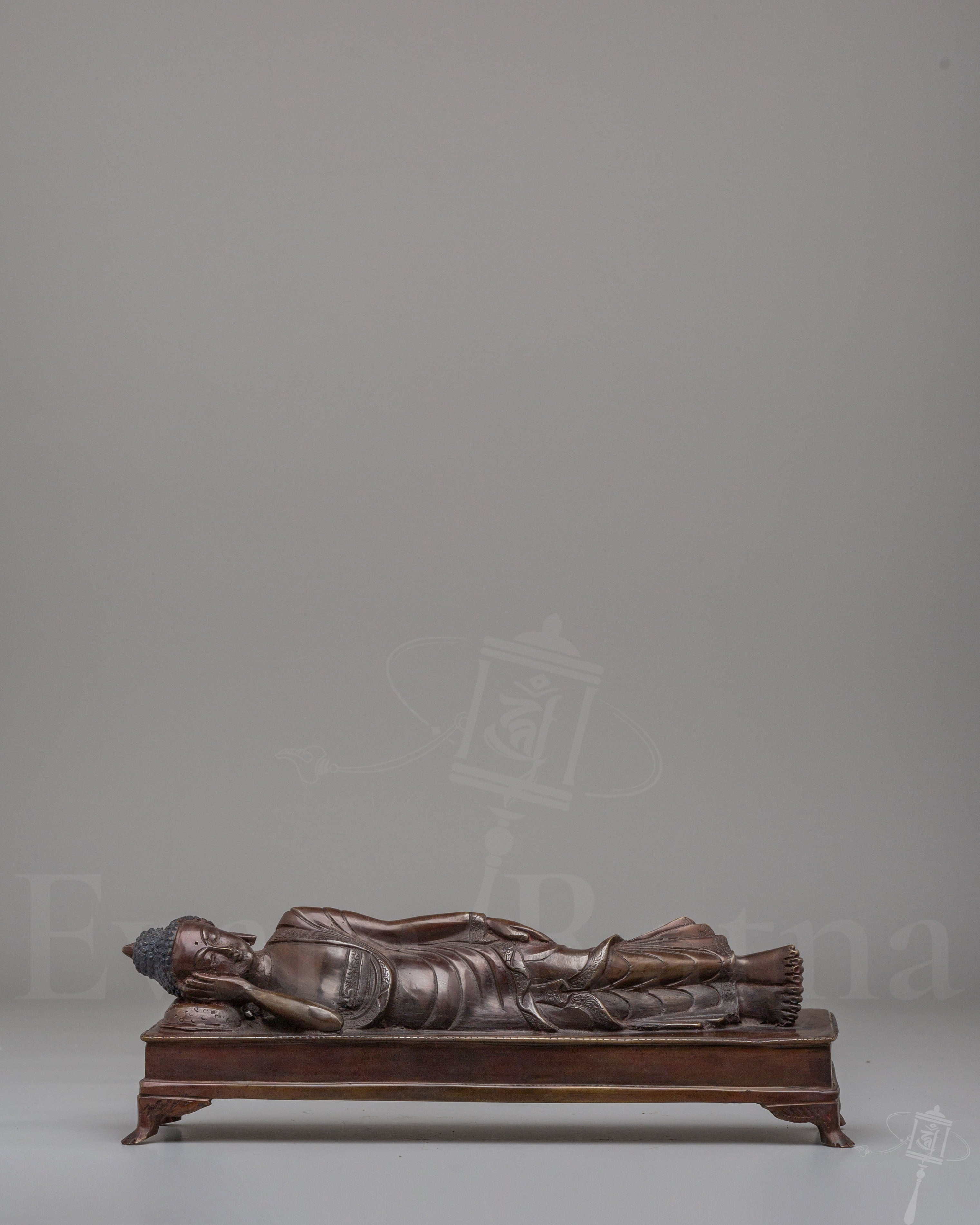 Handmade Sleeping Buddha Sculpture 