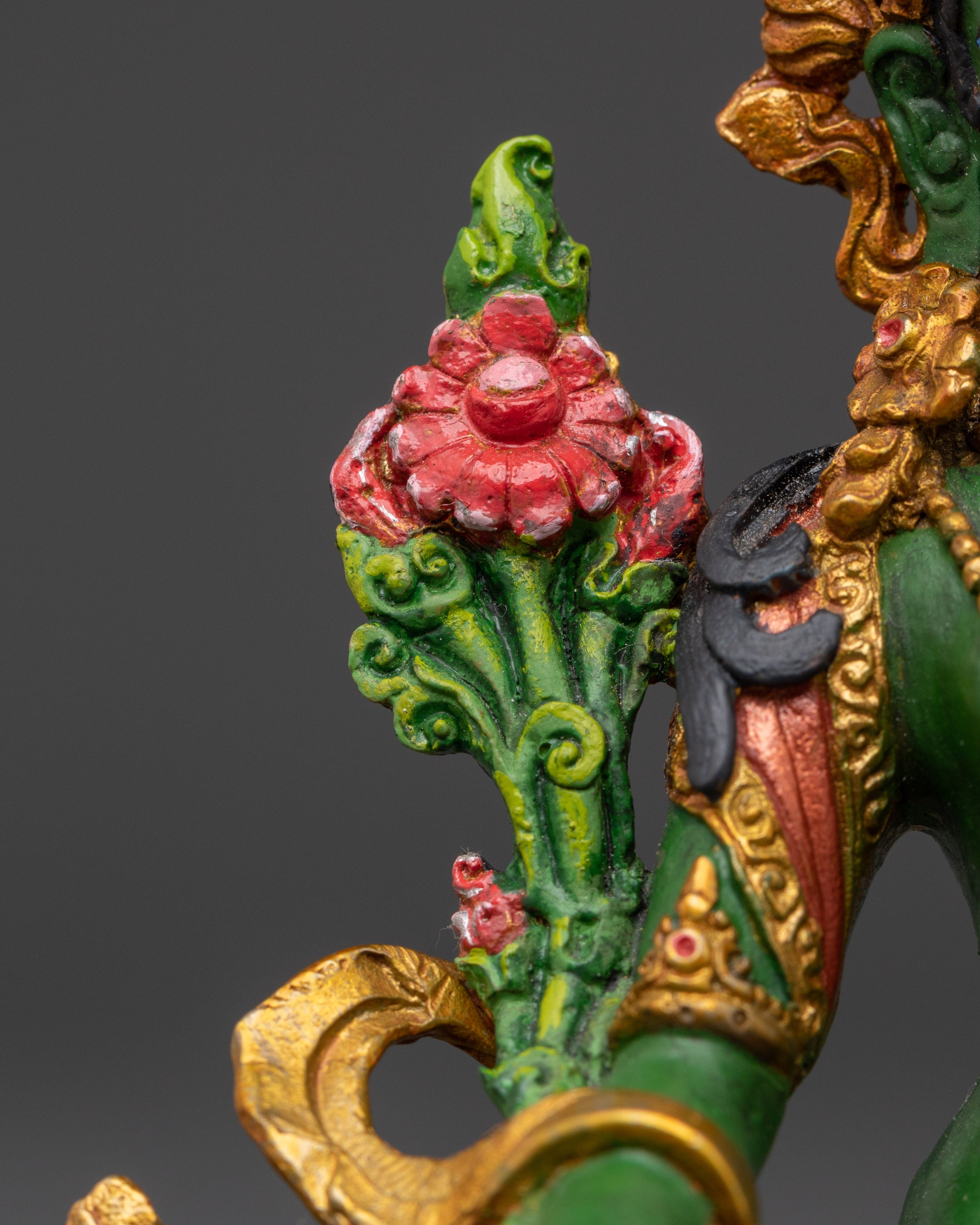 Traditional Green Tara Statue | Goddess of Compassion