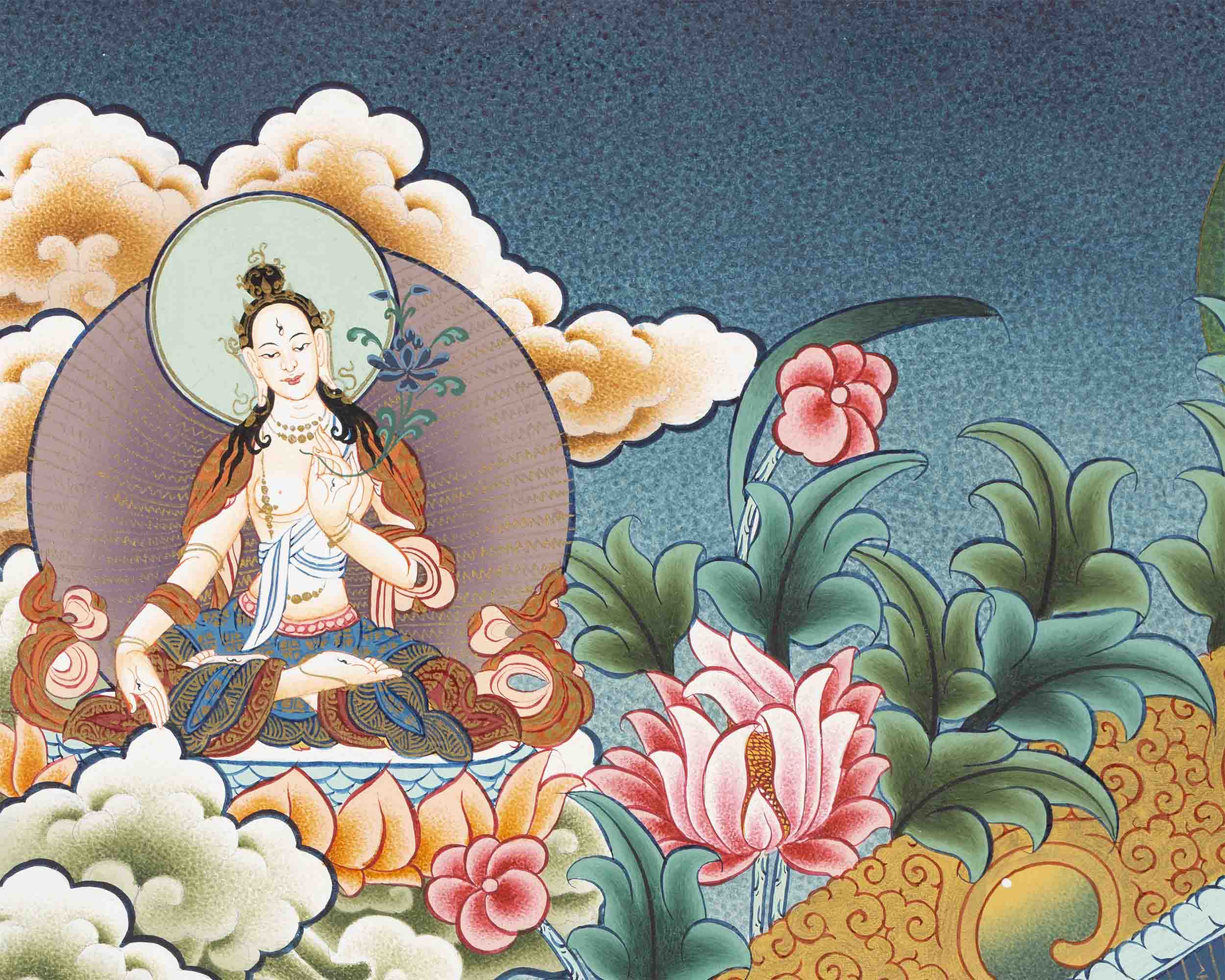 1000 Armed Avalokiteshvara Thangka | Tibetan Wall Hanging