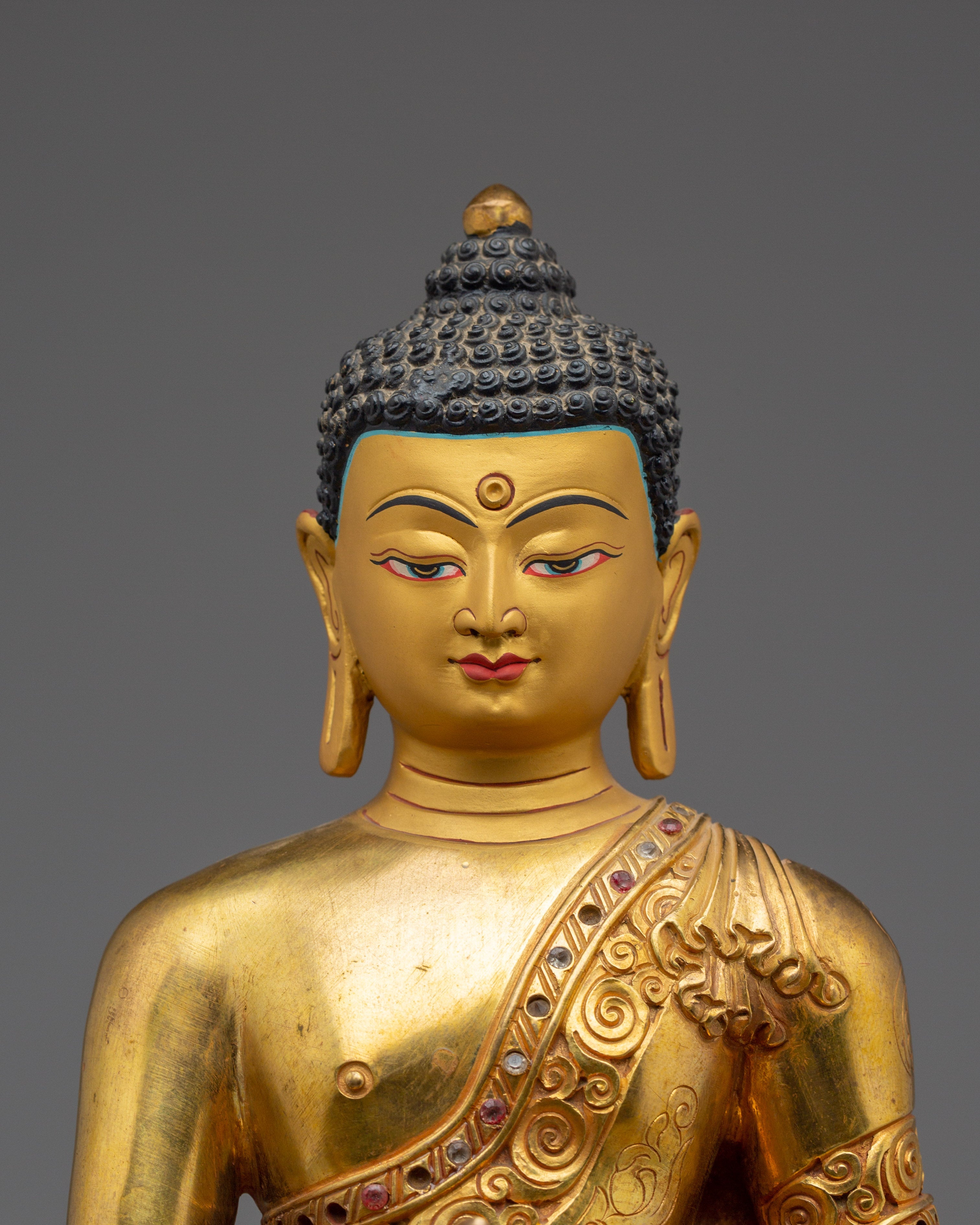 Buddhist healing Icon Medicine Buddha | Golden Spiritual Artwork