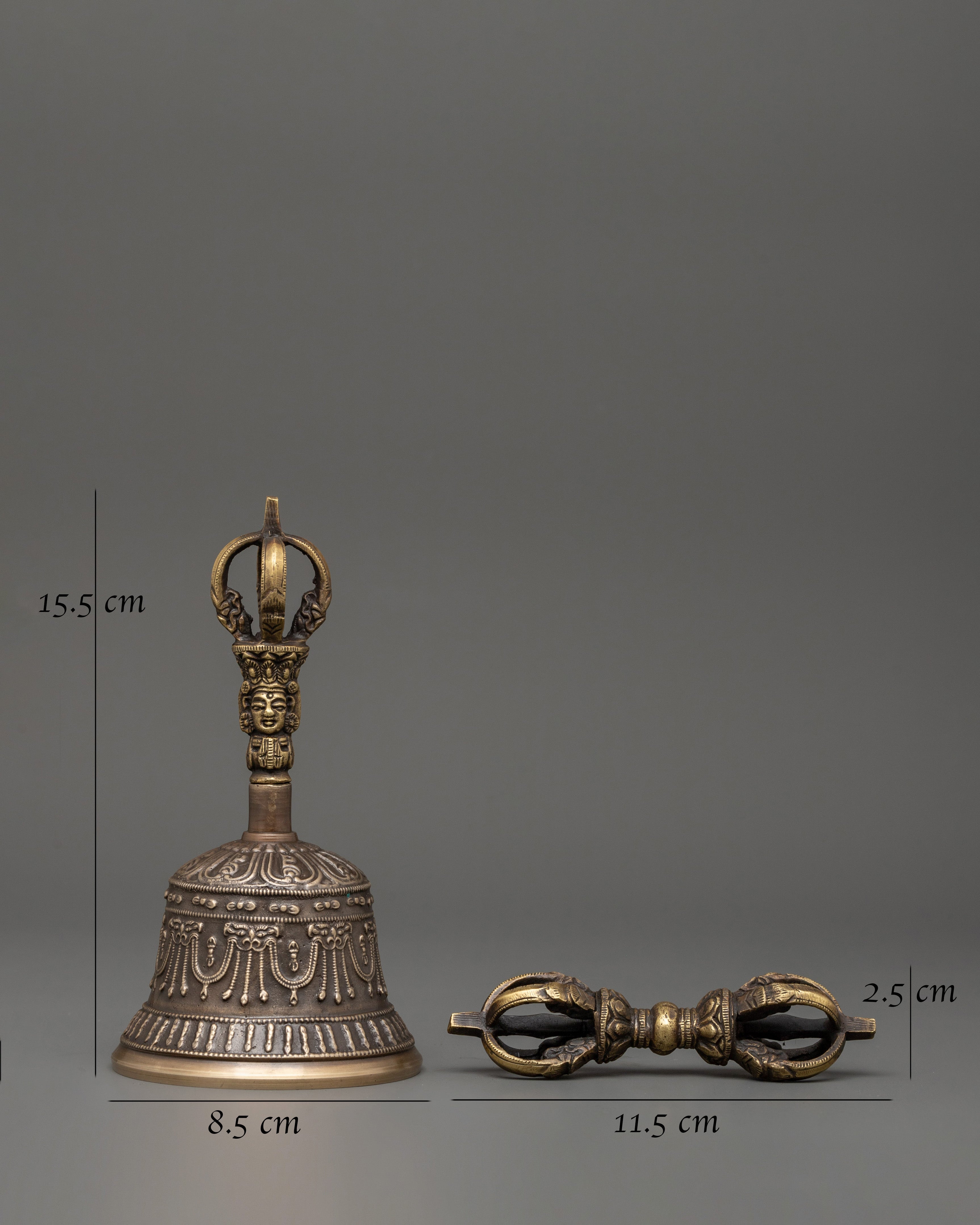 Bronze Bell and Vajra Ritual Item | Sacred Ritual Tool