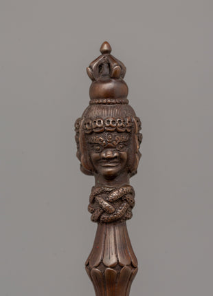 Copper Dorje Phurba | Sacred Ritual Tool for Spiritual Protection