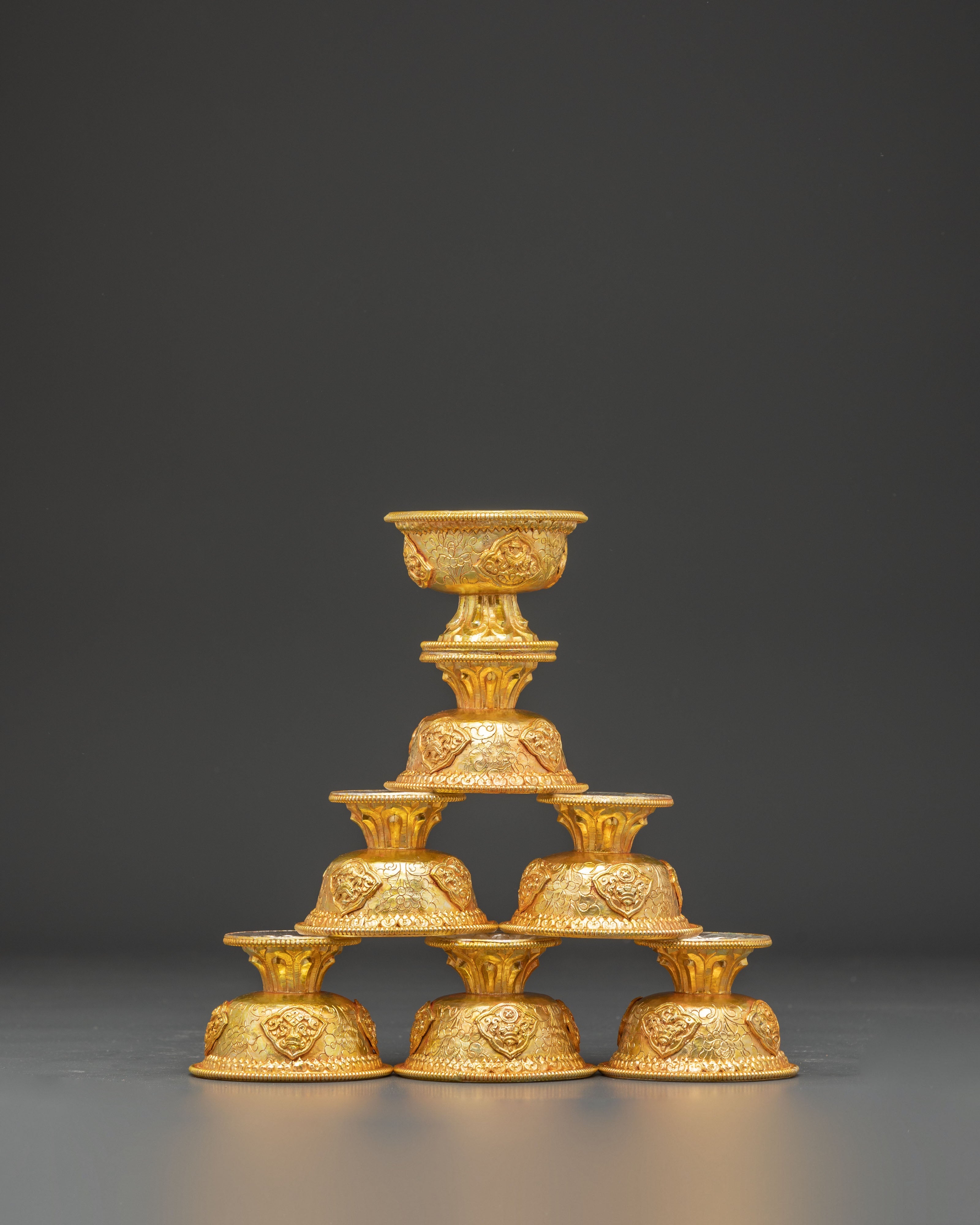 Ritual Offering Bowl Set | Tibetan Buddhist Altar