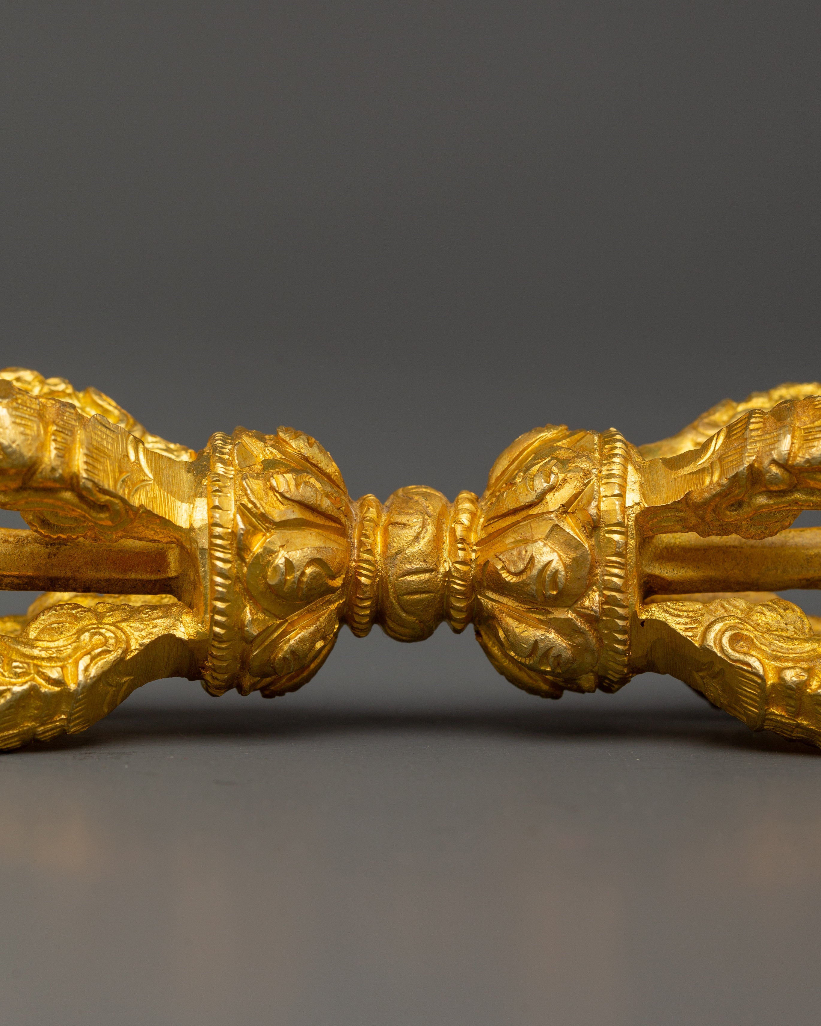 Tibetan Ritual Bell and Vajra | Brass and Bronze Buddhist Tools for Rituals