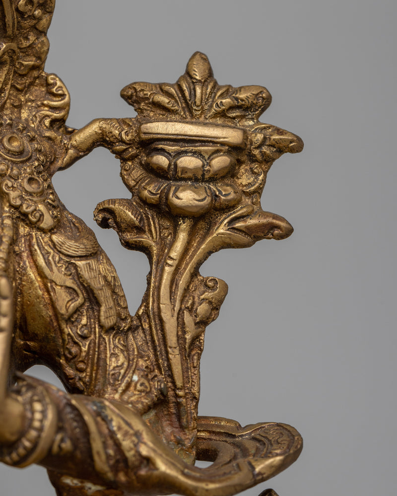 Manjushri Brass Statue | Symbol of Transcendent Wisdom