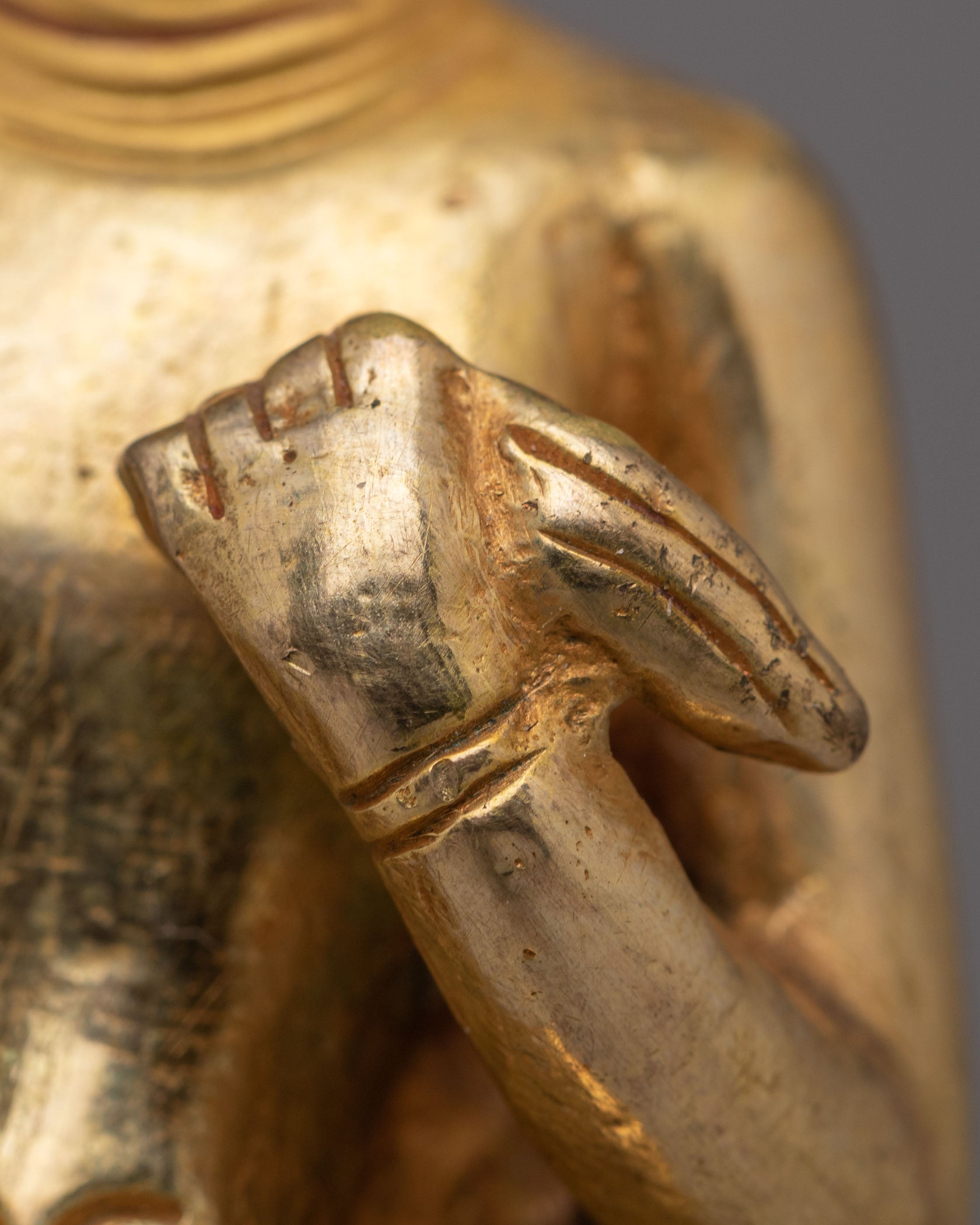 Handmade Dipankara Buddha Golden Statue