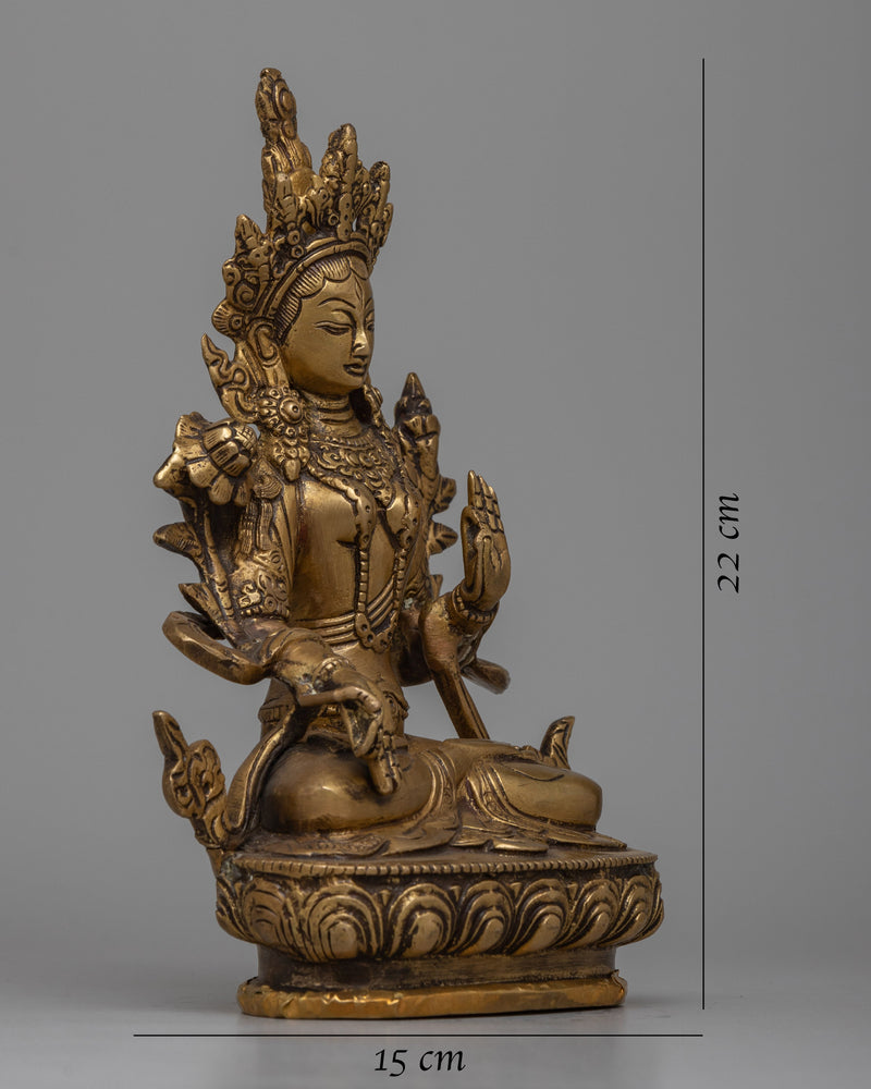 White Tara Goddess Statue | Elevating Your Atmosphere and Invoking Blessings of Peace