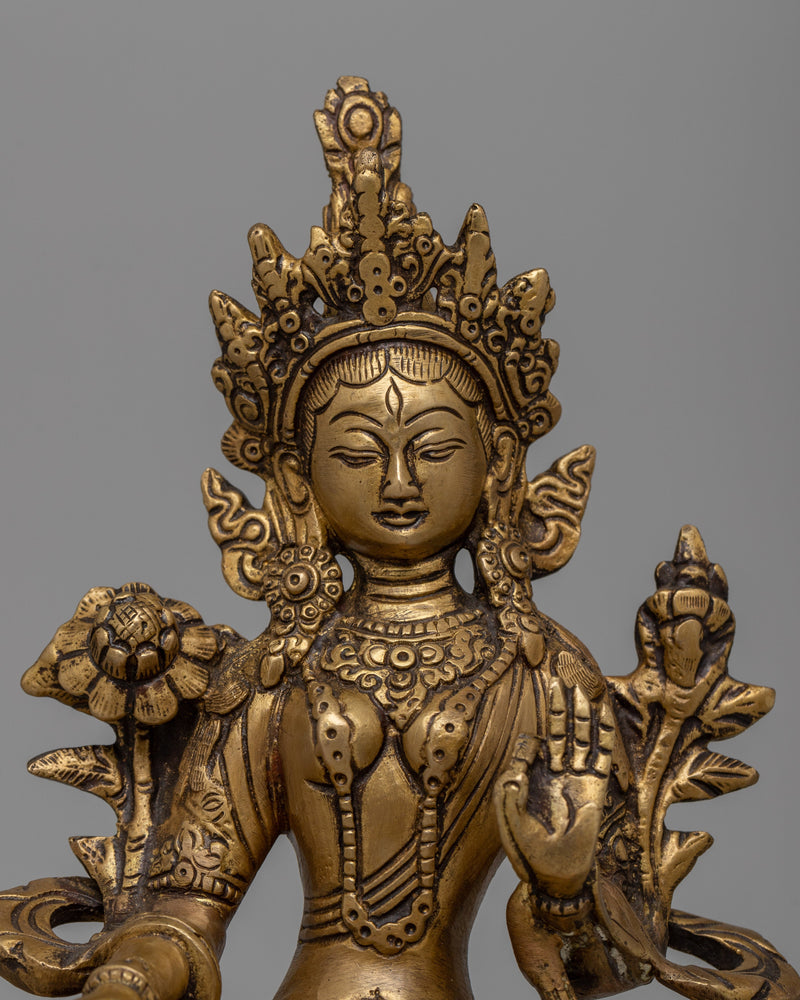 White Tara Goddess Statue | Elevating Your Atmosphere and Invoking Blessings of Peace