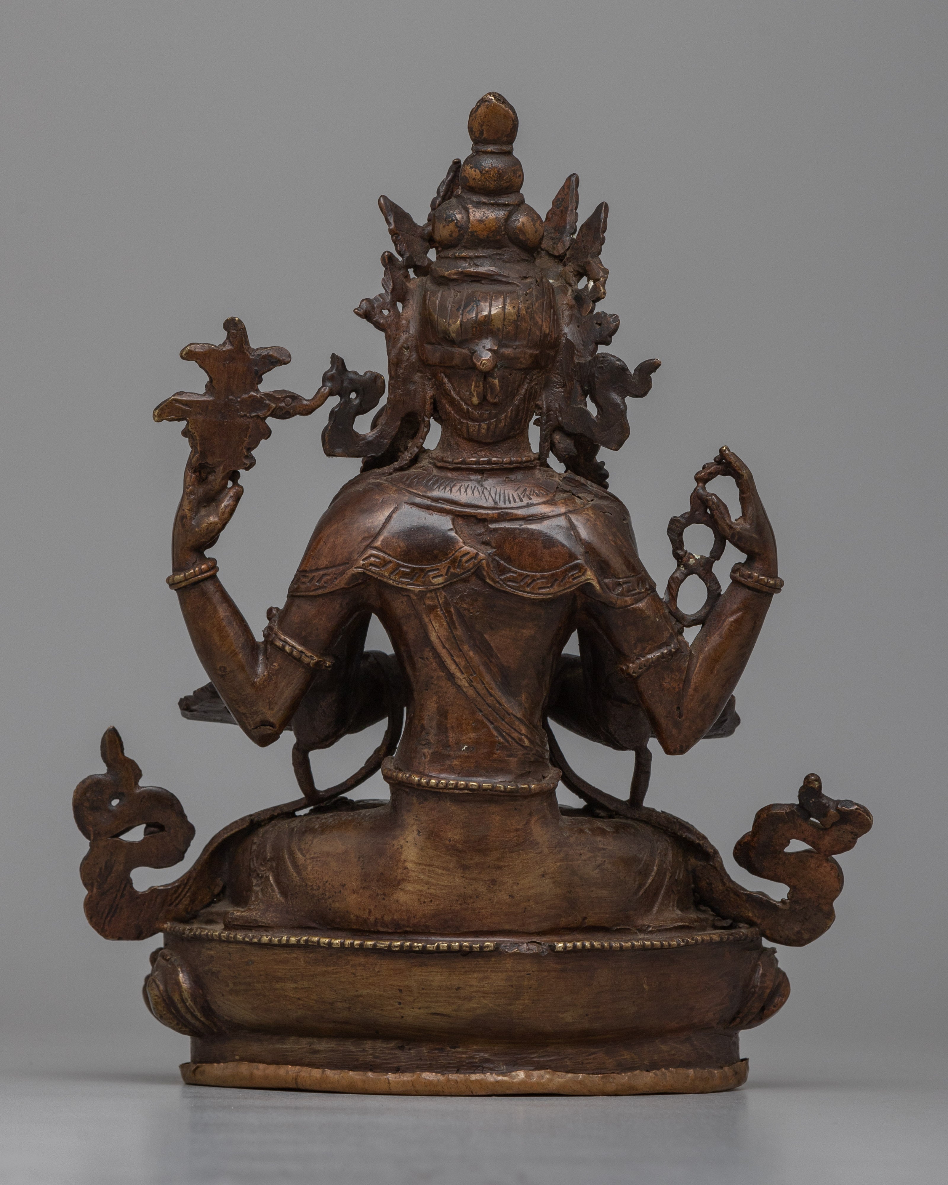 Antique Chenrezig Buddha Statue | Crafted to Illuminate Your Space with Compassion