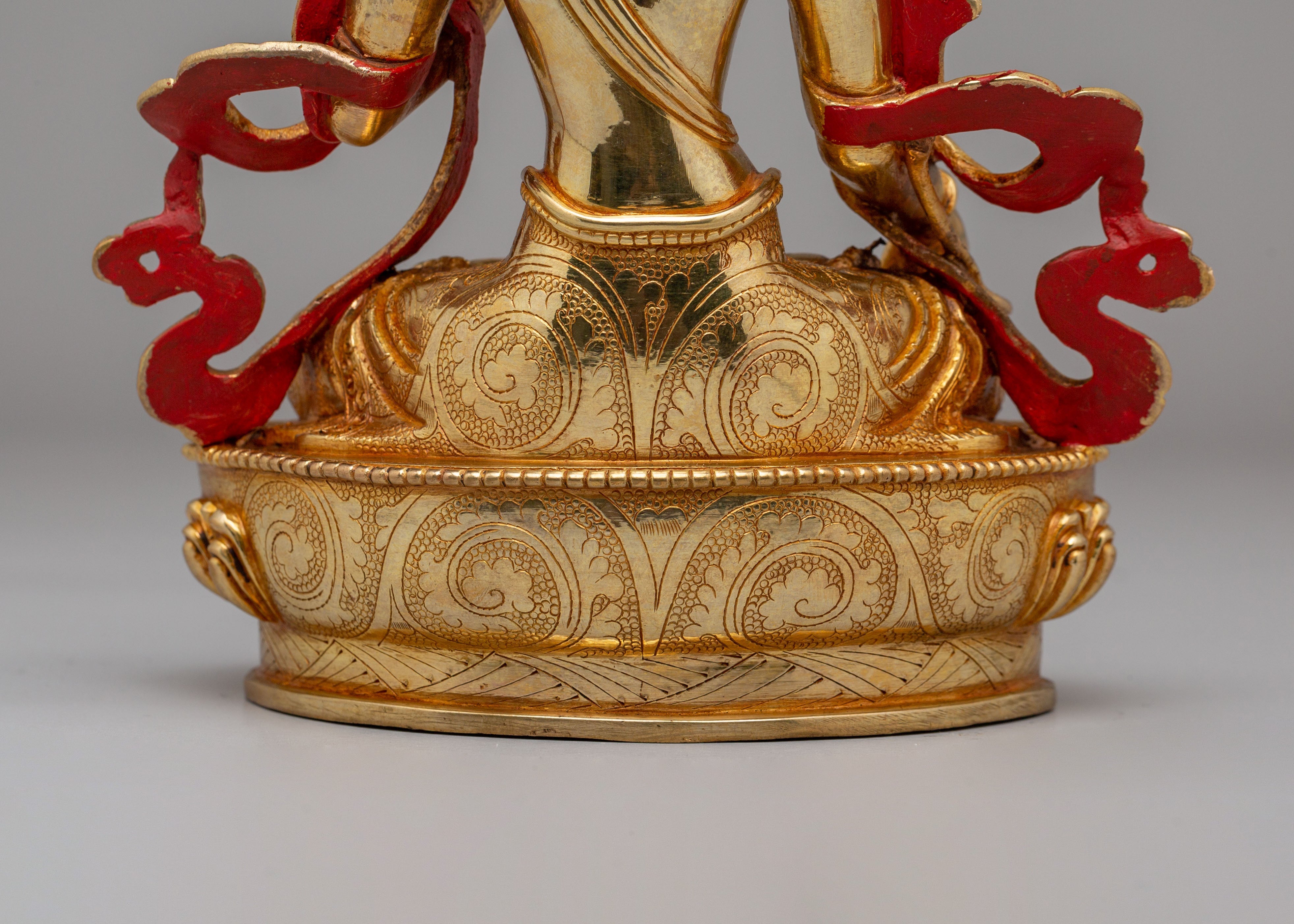 Traditional White Tara Statue | Handmade Tibetan Artwork