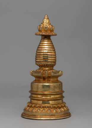 Traditional Buddhist Handmade Kadampa Stupa | Sacred Sculpture for Spiritual Growth and Peace