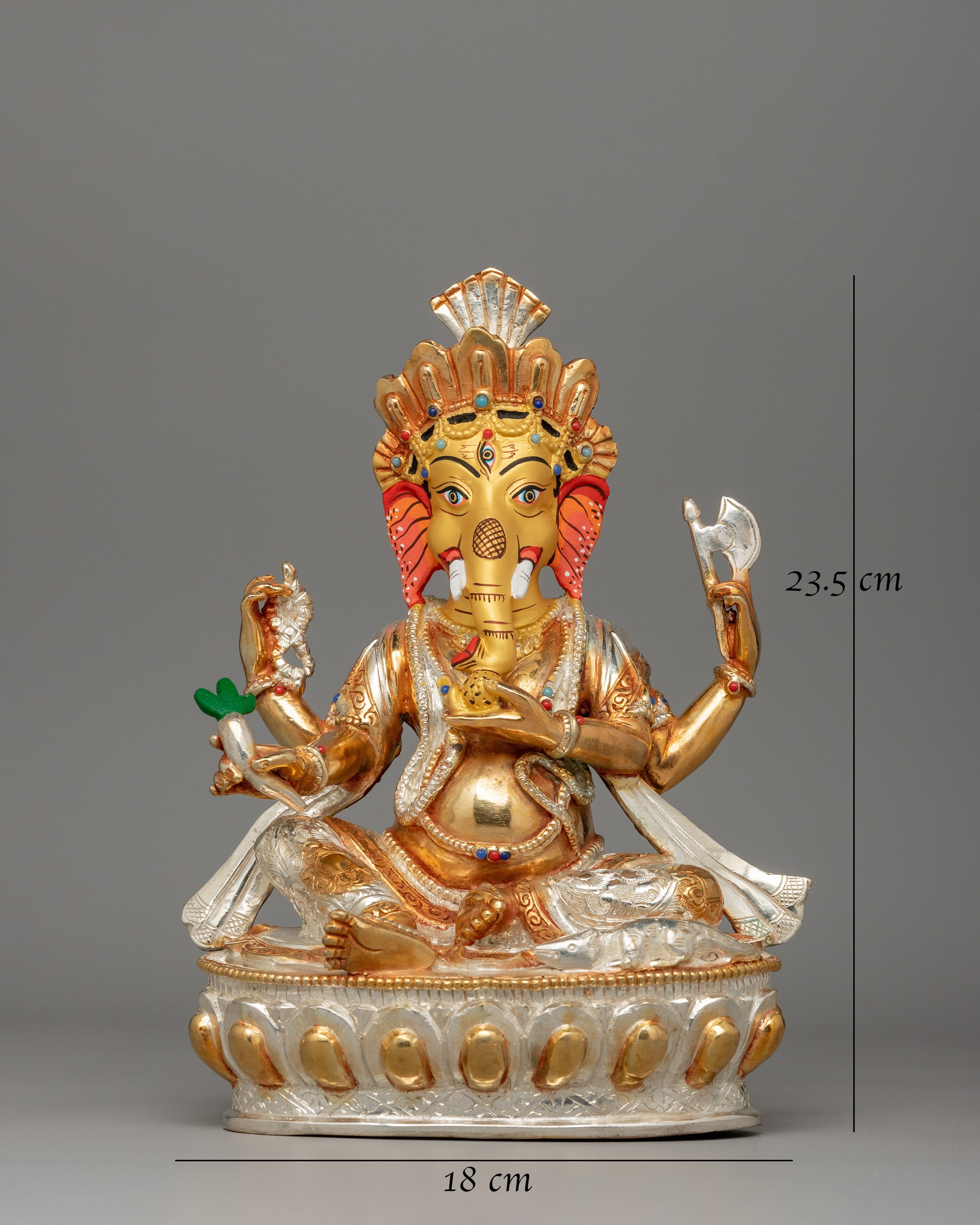 Ganesh Hindu Deity Statue | Religious Figure for Shrine