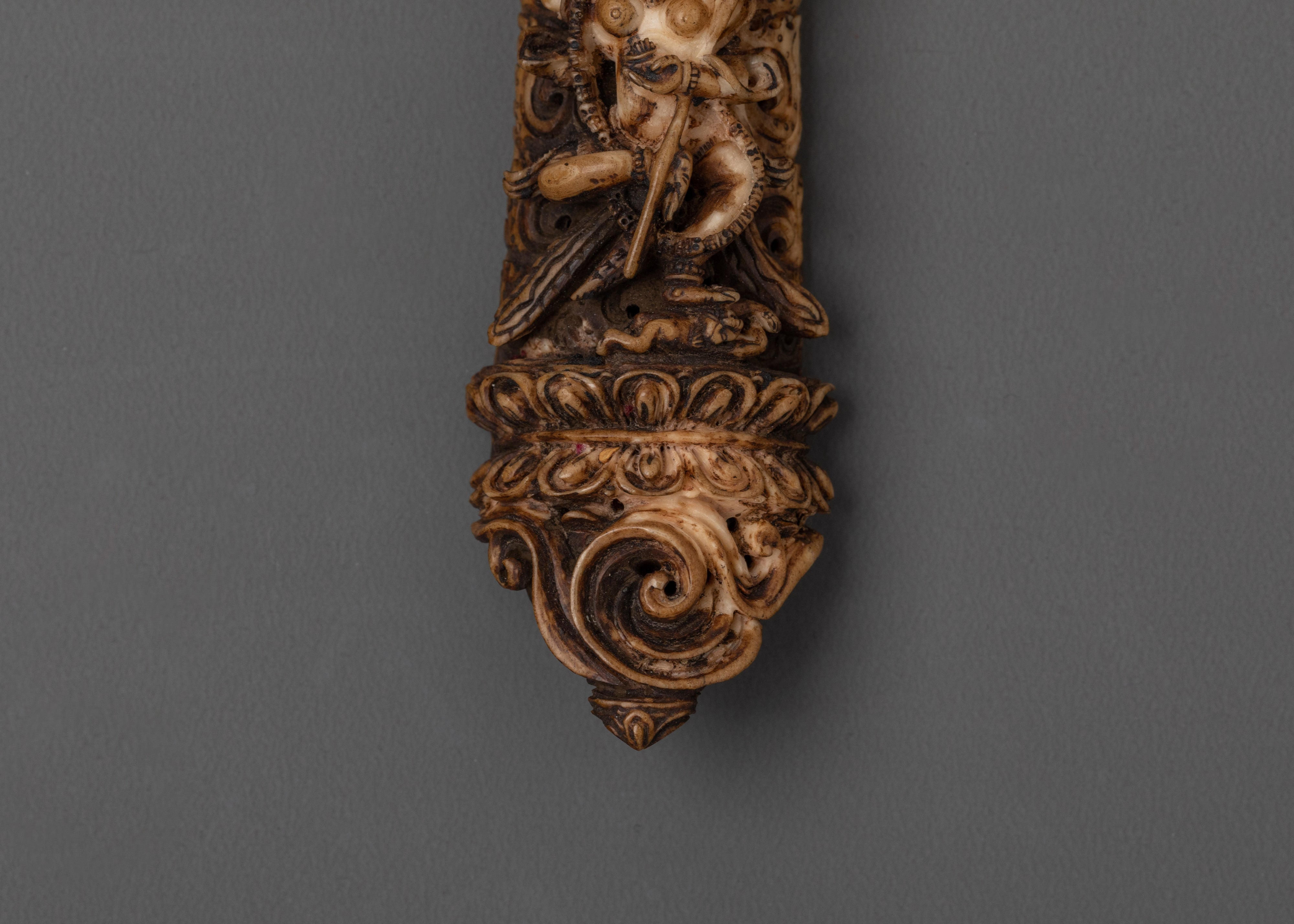 Sacred Bone Carving with Divine Deities | Ethically Sourced Buffalo Bone Art