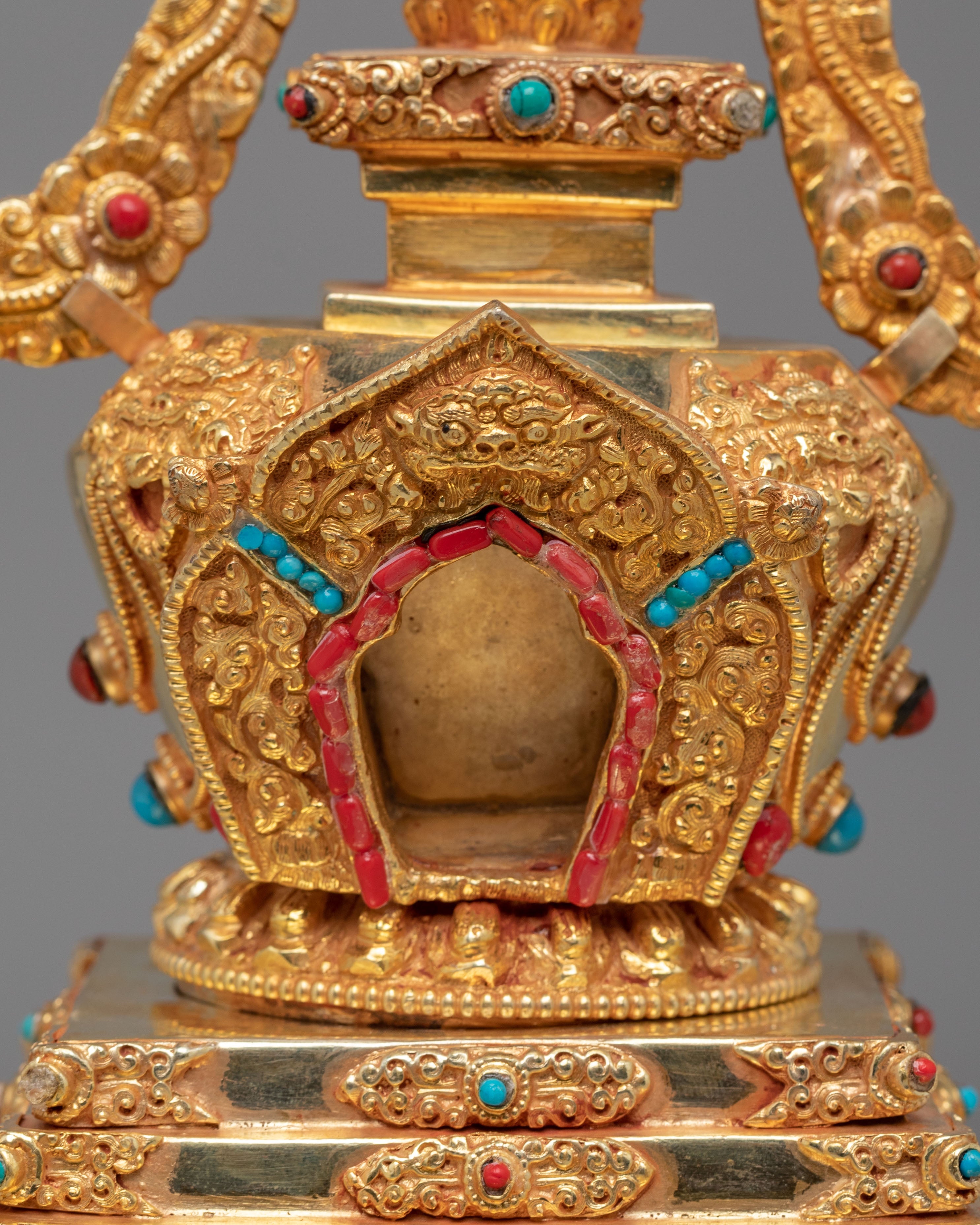 Handcrafted Enlightenment Chorten Stupa | Tibetan Spiritual Symbol