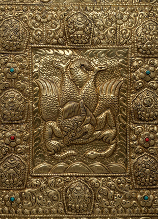Auspicious Tibetan Calendar Brass Wall Hanging | Bring Auspiciousness to Your Home