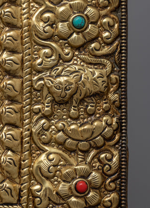 Auspicious Tibetan Calendar Brass Wall Hanging | Bring Auspiciousness to Your Home