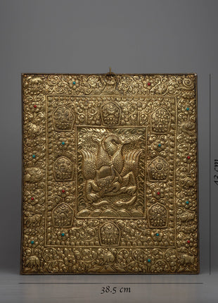 Auspicious Tibetan Calendar Brass Wall Hanging | Bring Auspiciousness to Your Home