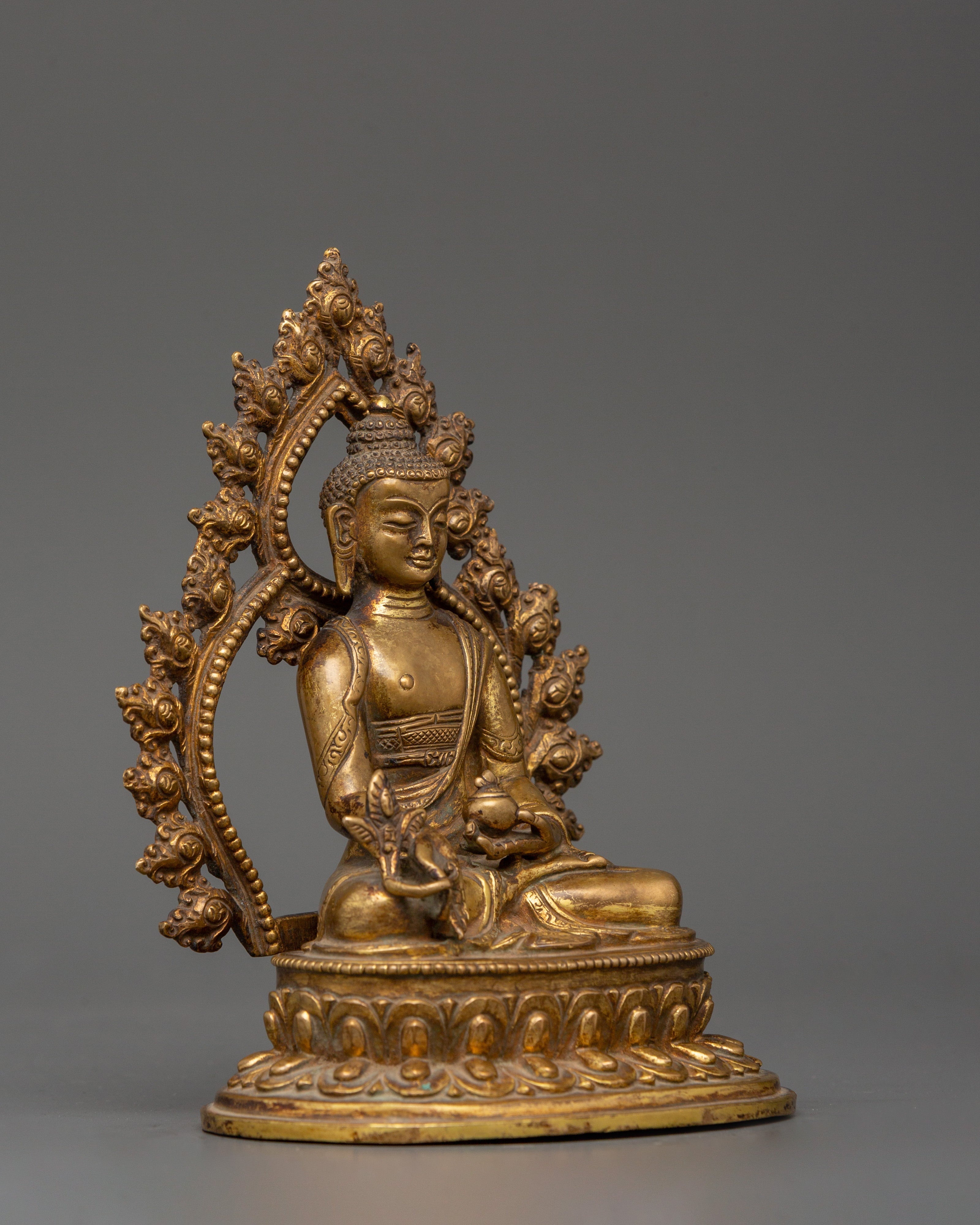 Medicine Buddha in copper | Spiritual Energy Decor