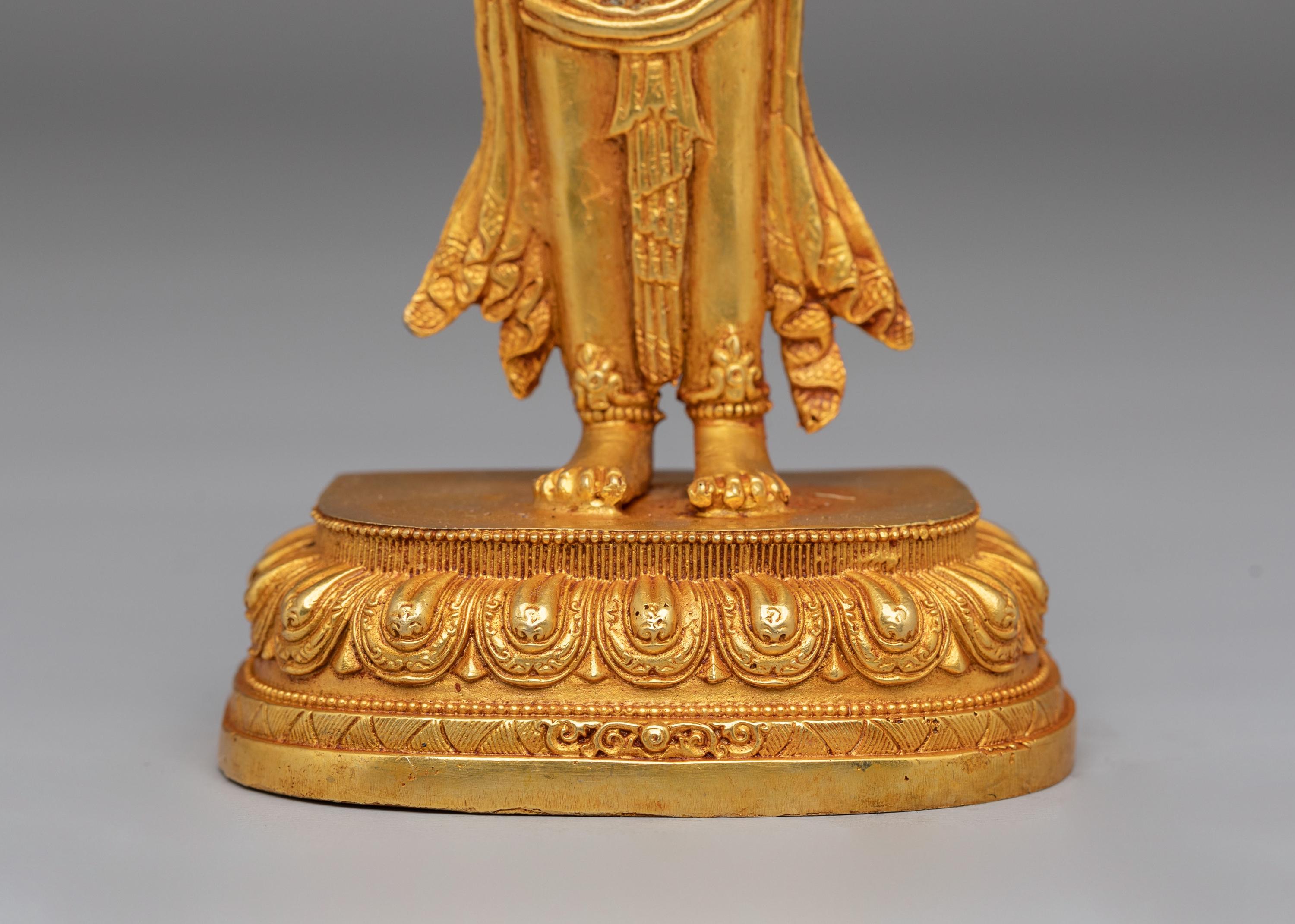 Lokeshwor Statue Bodhisattva of Compassion | Handcrafted Buddhist Artwork