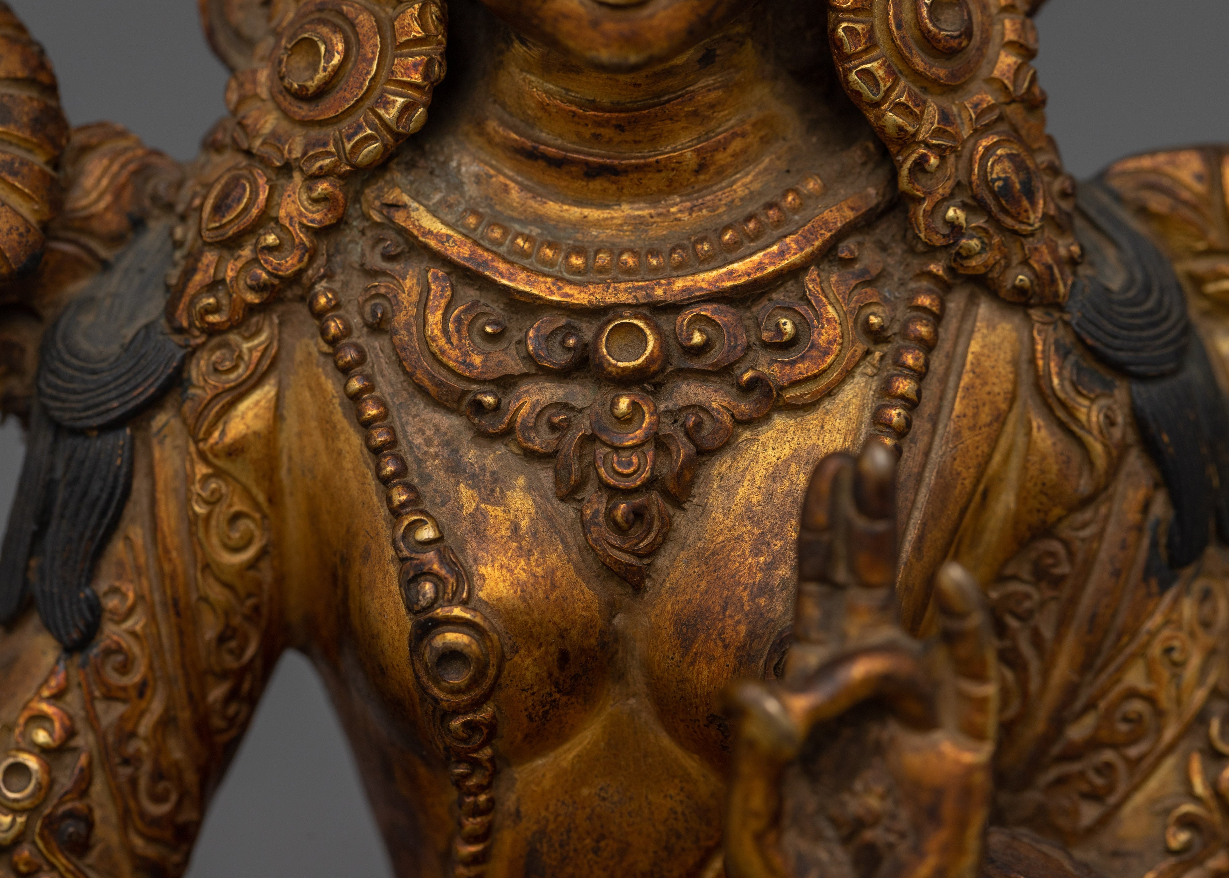 Sacred Green Tara Mother of Liberation | Handcrafted Nepali Meditation Altar Deity