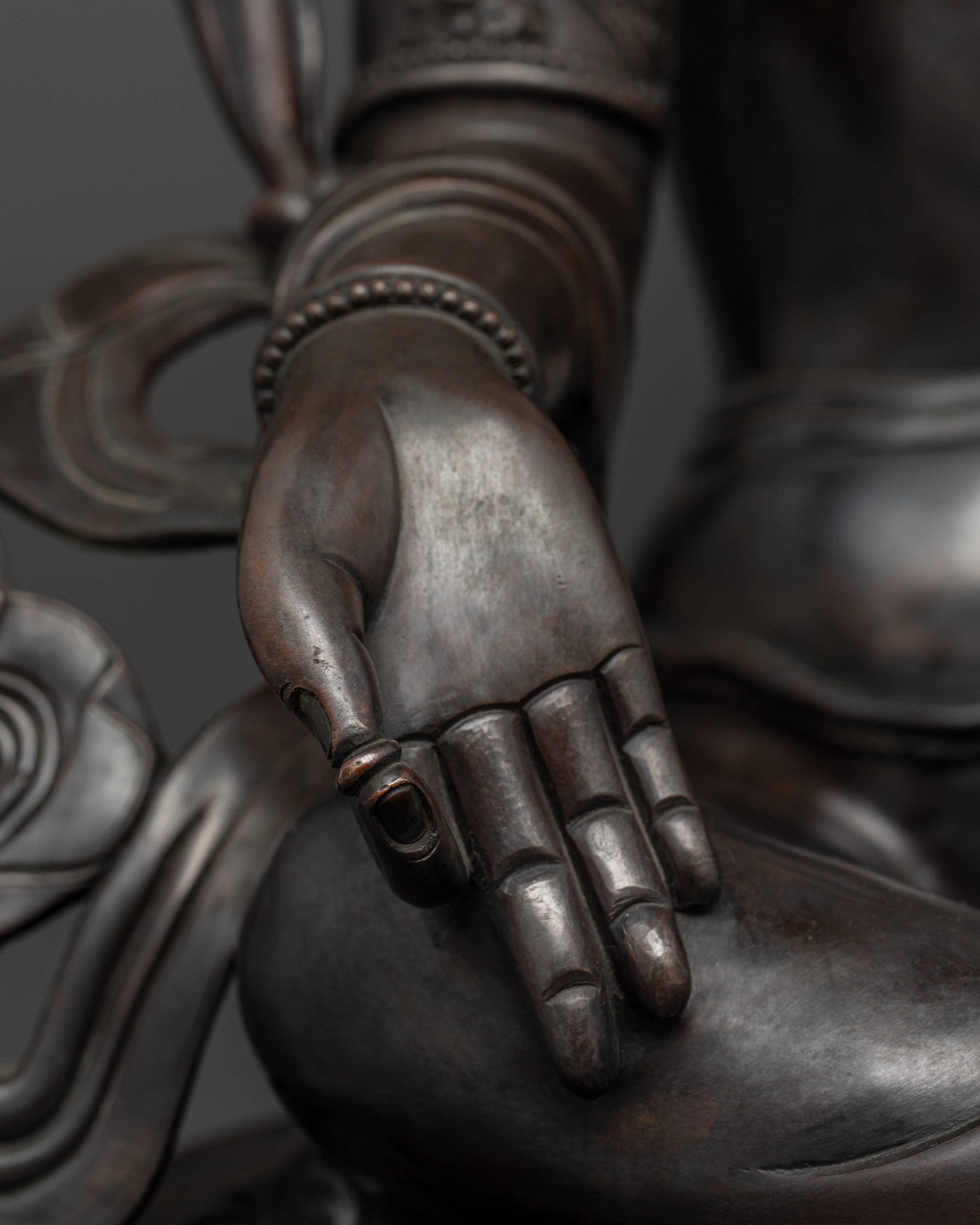 Longevity Deity Green Tara Compassion Goddess | Tibetan Healing Statue