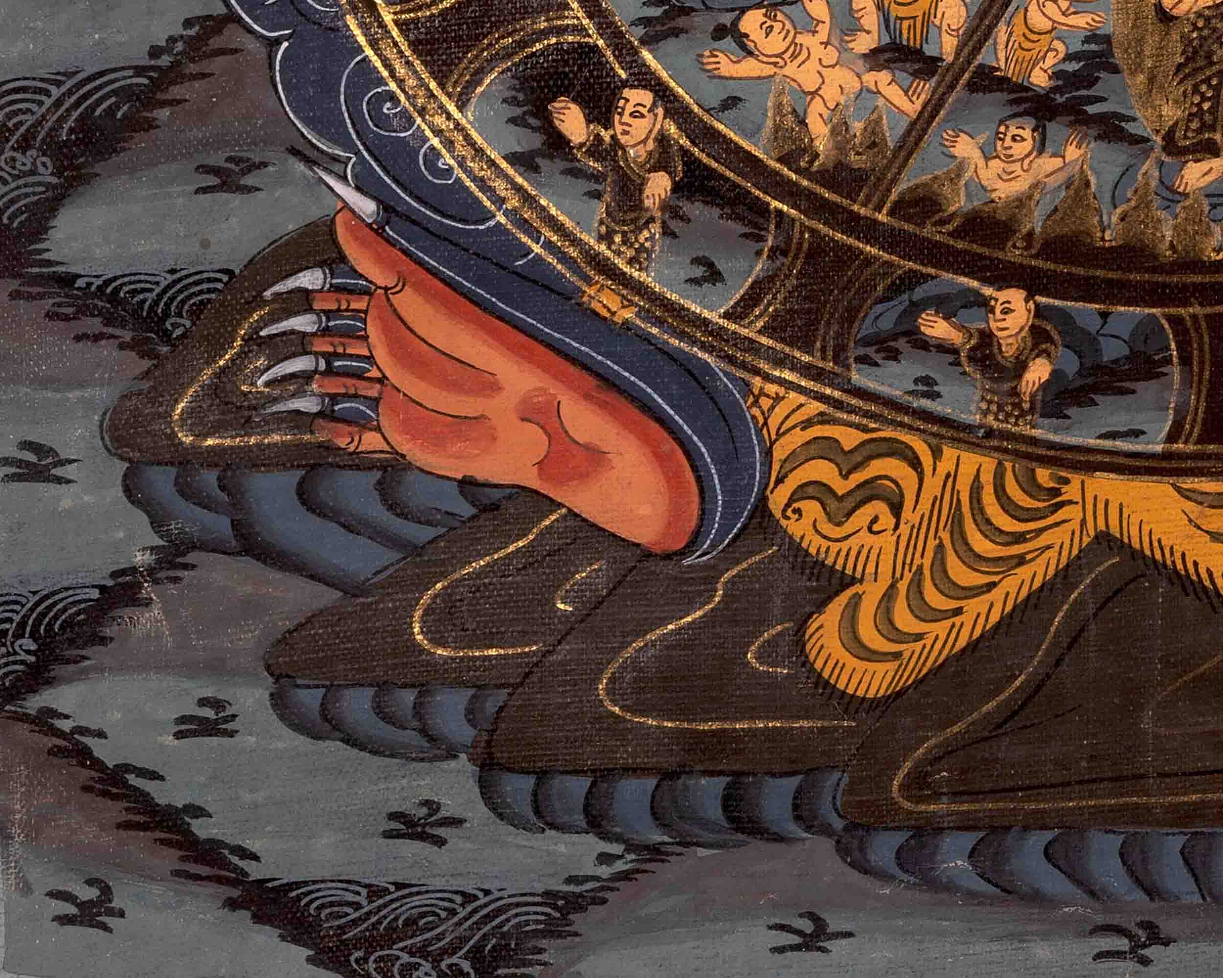 Wheel of Life, Bhavachakra Thangka | Cycle of Birth, Life, Death, and Rebirth