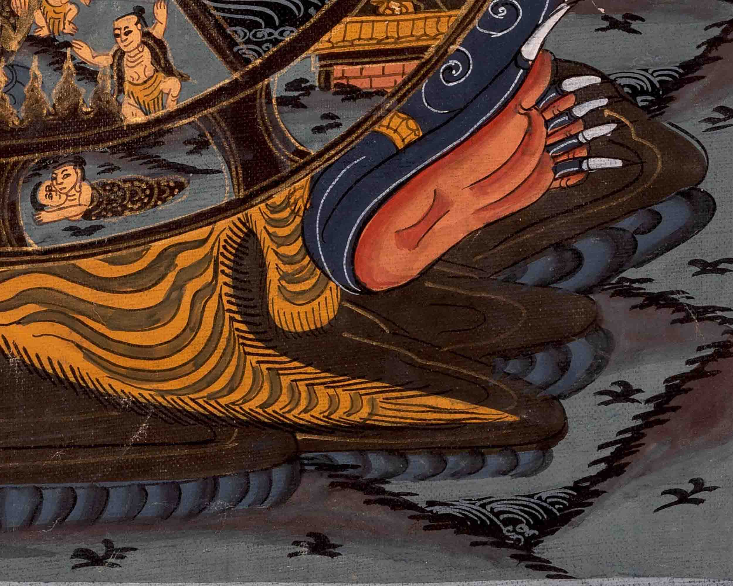 Wheel of Life, Bhavachakra Thangka | Cycle of Birth, Life, Death, and Rebirth