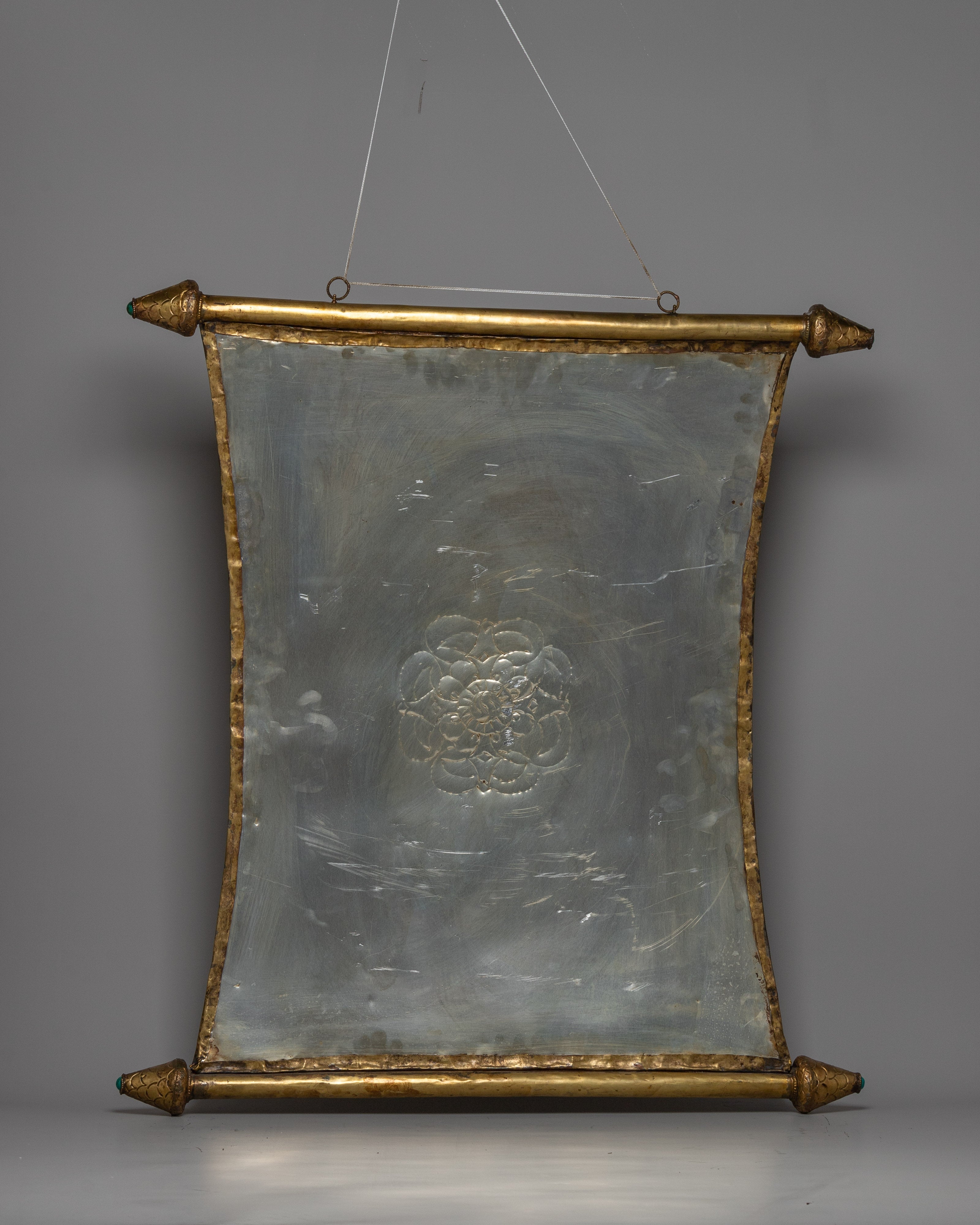 The Four Harmonious Friends (mthun-po spun-bzhi, Skt. Catvari anukulabhratr) | Metal Thanka Wall Hanger