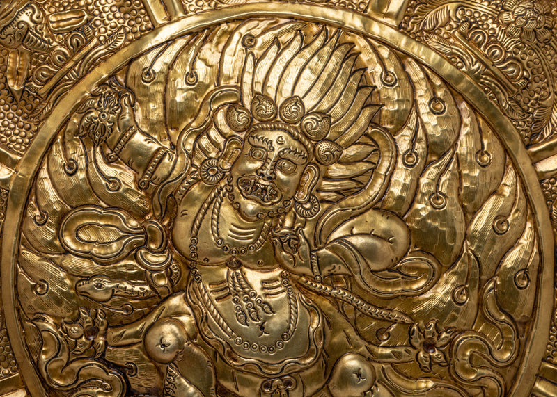 Vajrapani Metal Wall Hanger | Tibetan Buddhism Inspired Home Decor