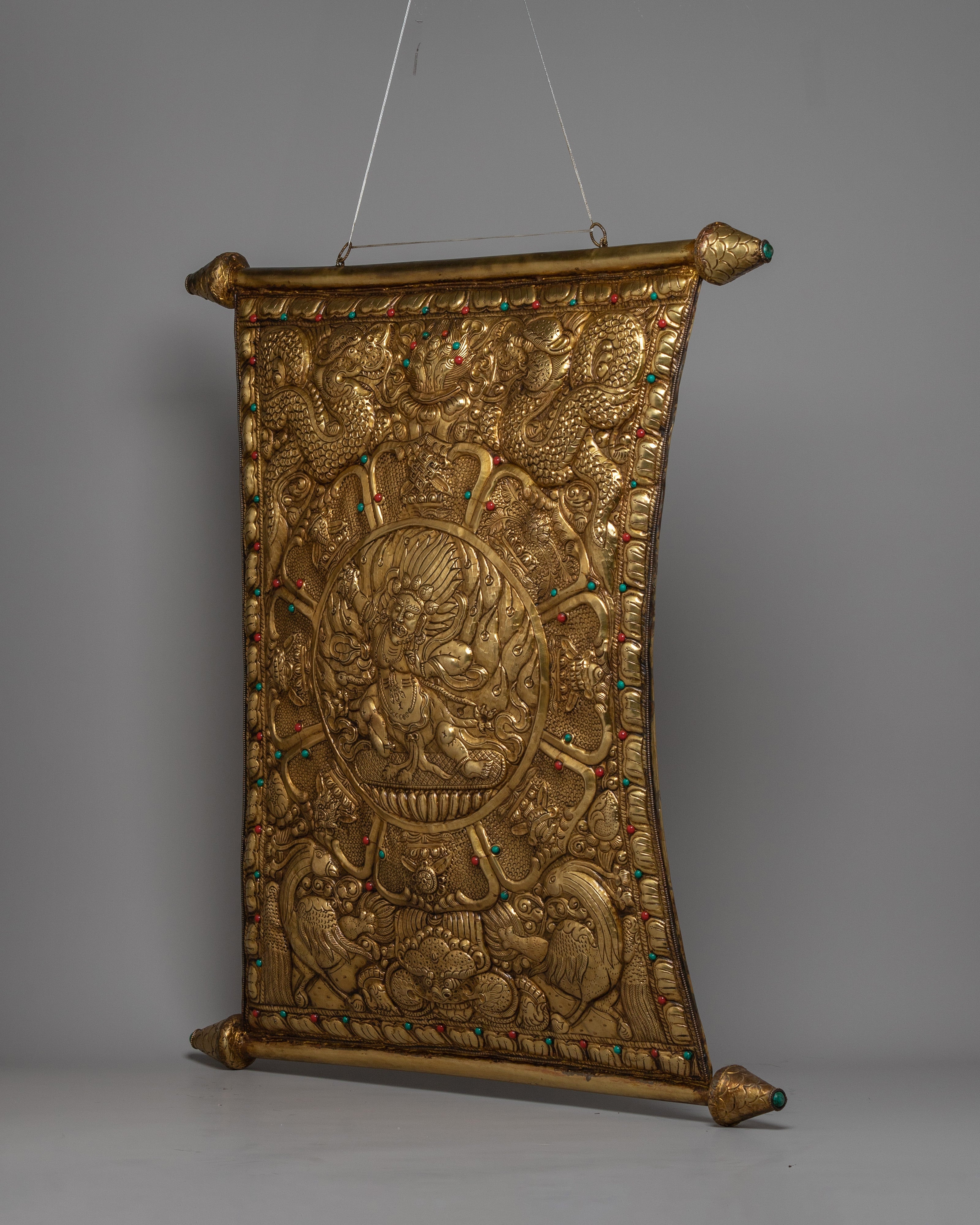 Vajrapani Metal Wall Hanger | Tibetan Buddhism Inspired Home Decor