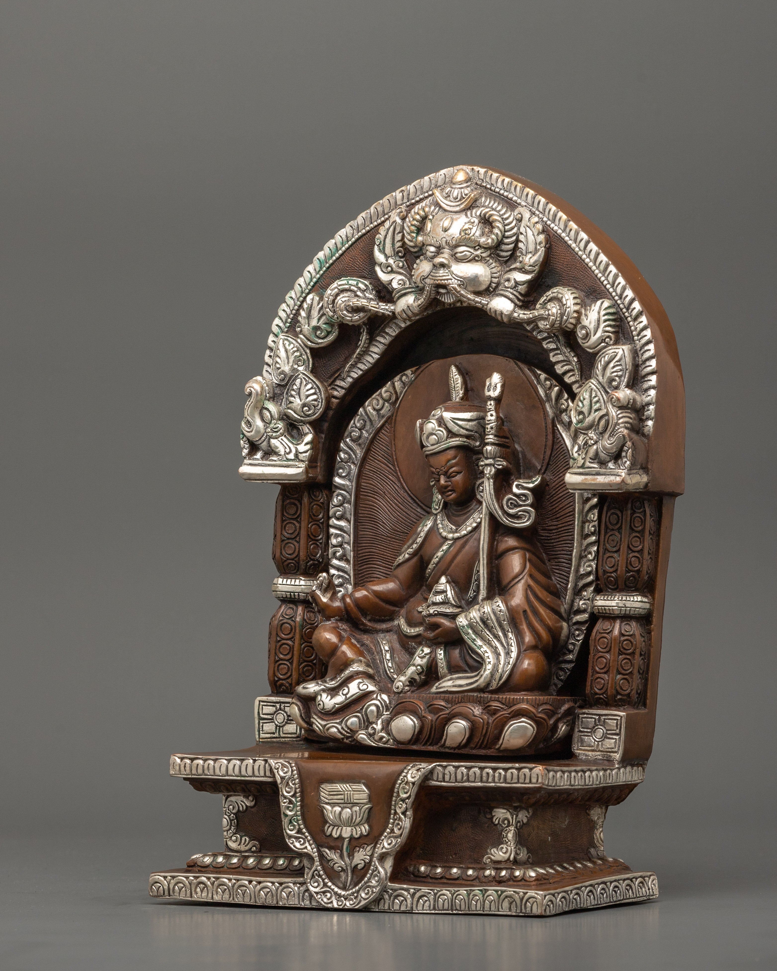 Guru Padmasambhava Tantric Master Sculpture | Tibetan Himalayan Art Work