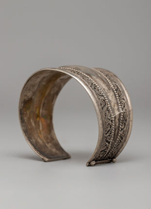 White Metal Filigree Tribal Bracelet | Perfect Jewelry Present