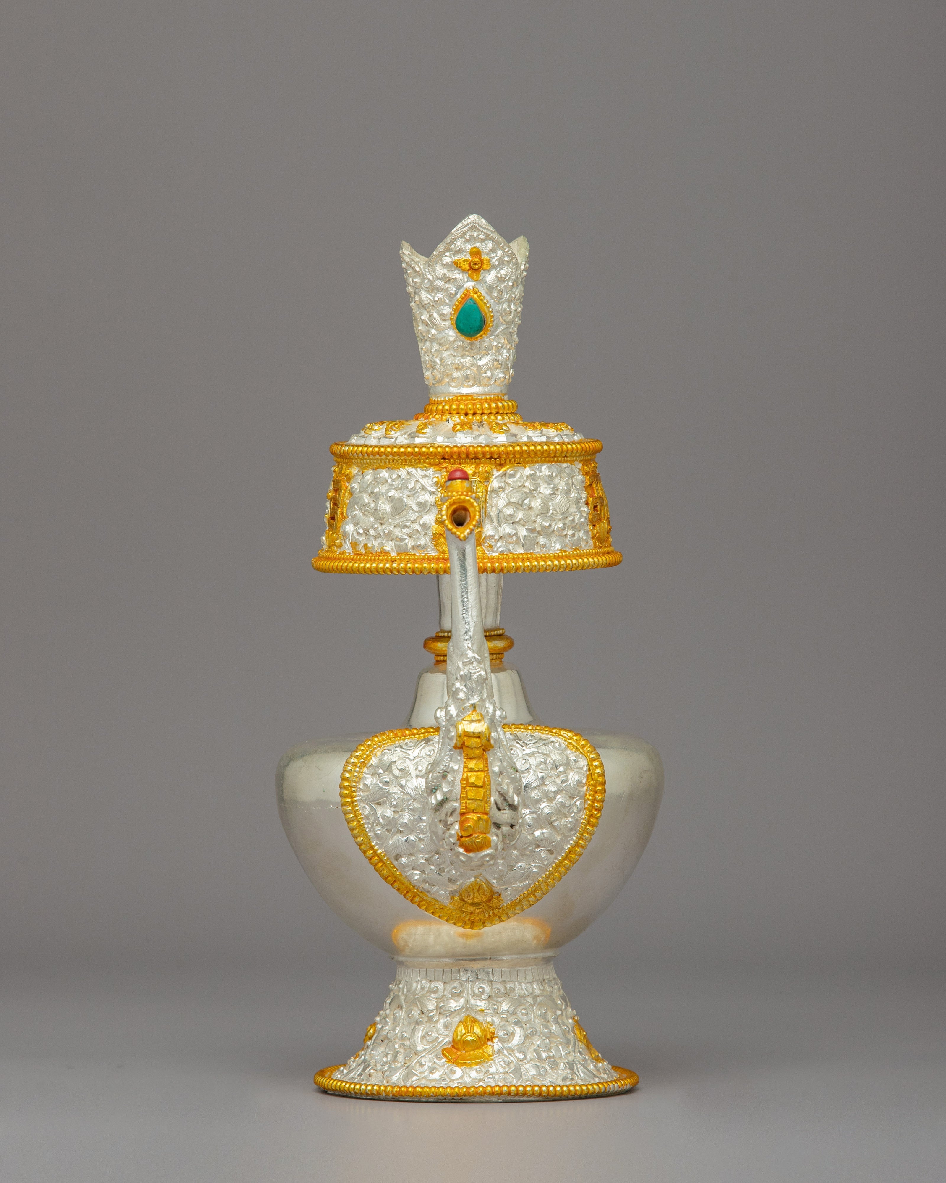 Handmade Tibetan Bhumba Buddhist Ritual Vase Bhumpa 