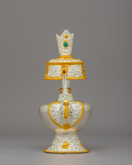 Handmade Tibetan Bhumba Buddhist Ritual Vase Bhumpa 