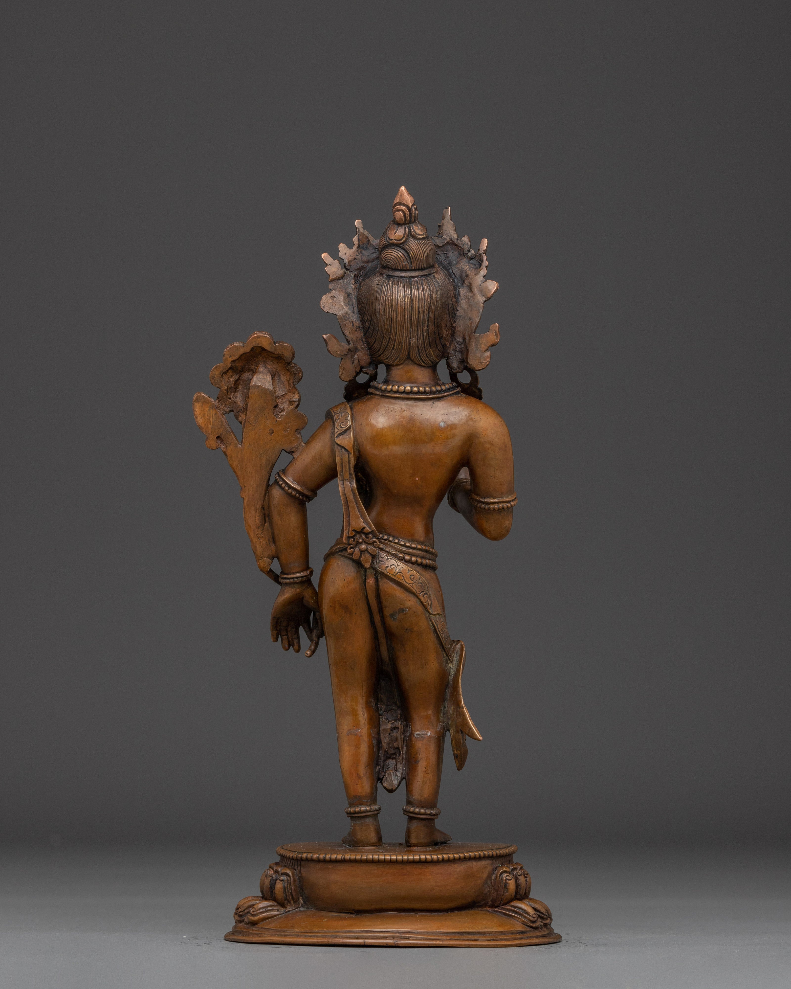 Oxidized Copper Padmapani Statue | Manifestation of Avalokiteshvara