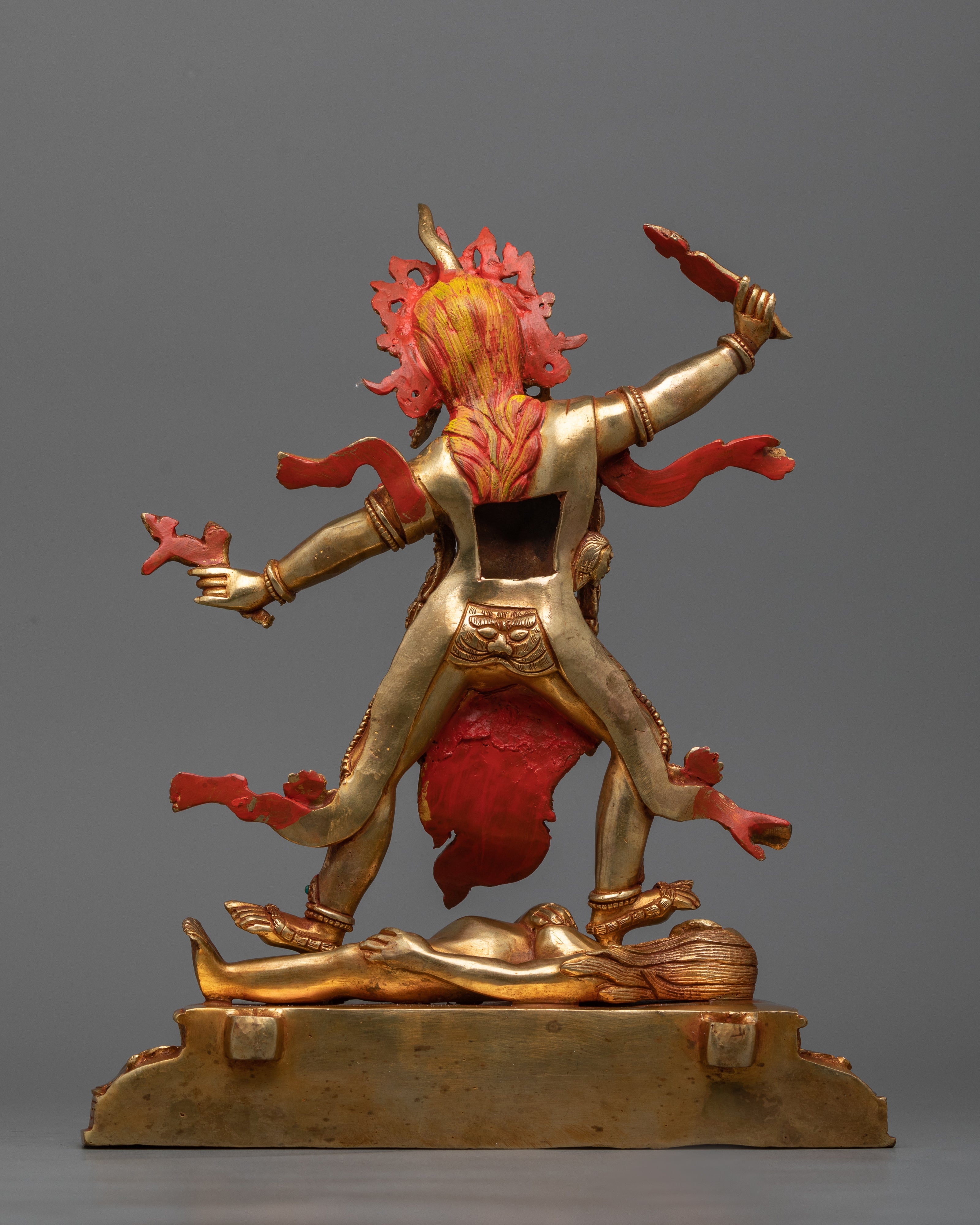 Ekajati, Dorje Legpa, and Rahula Set Statue | The Triumvirate Protectors