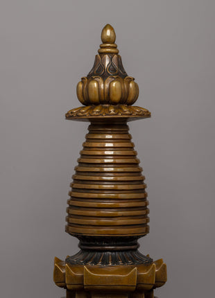 Copper Body Kadampa Chaitya | Sacred Tibetan Buddhist Stupa